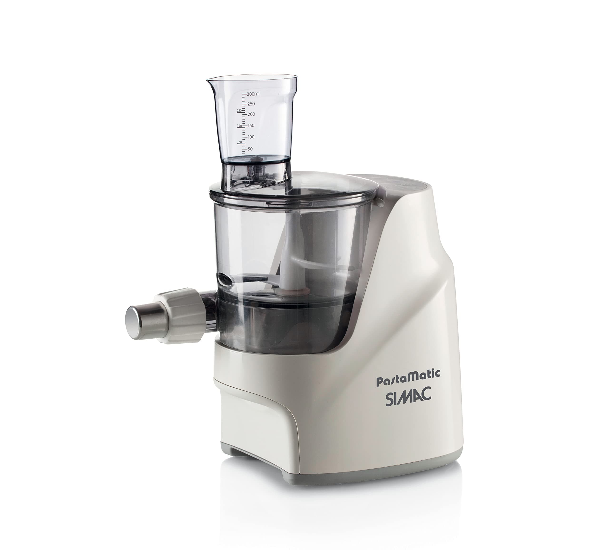 Simac 1582 Pastamatic Homemade Pasta Machine, 220 W, 7 Different Plates, Digital Display, Accessories Included, White