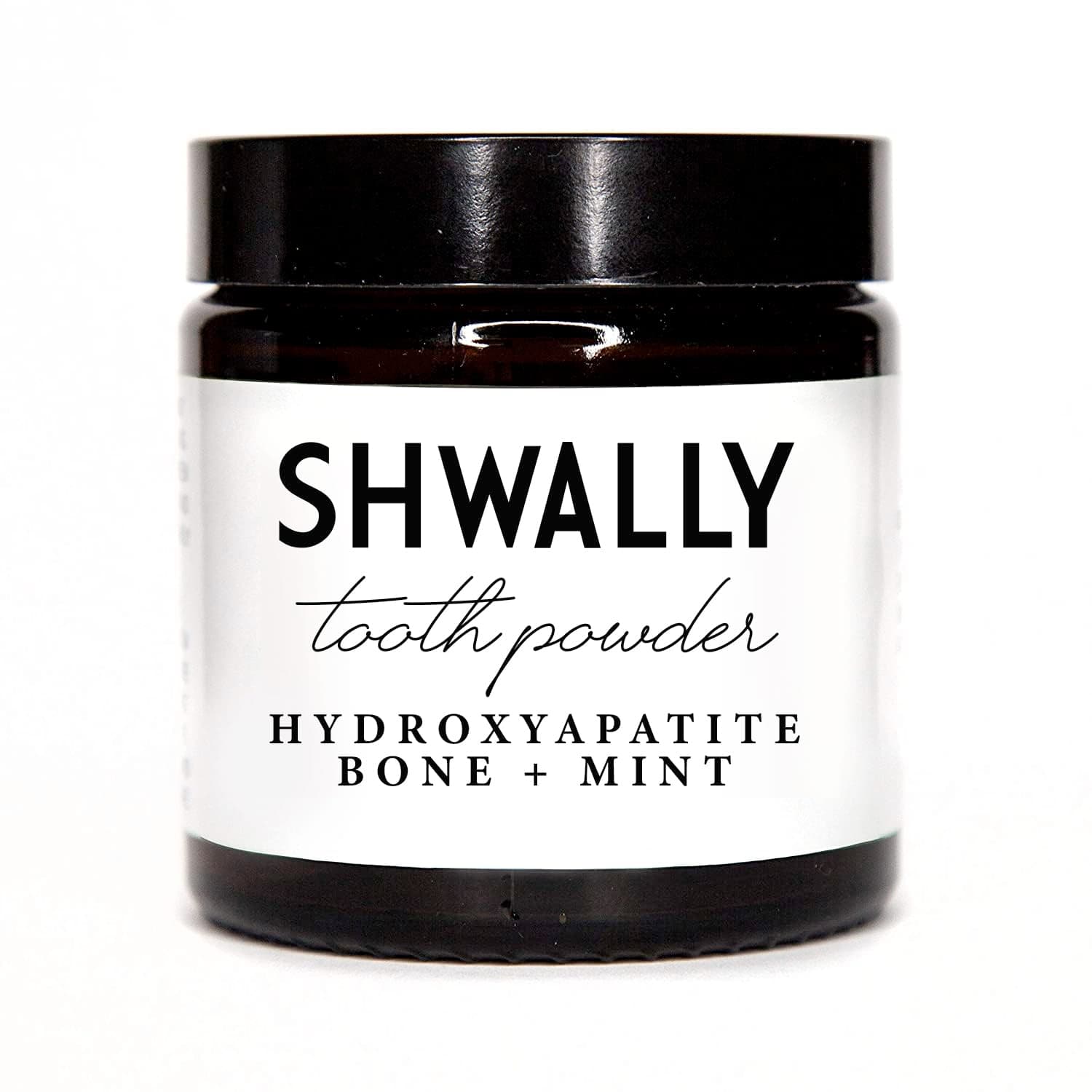 Shwally Magical Tooth Powder W/Hydroxyapatite Cattle Bone & Fluoride Free Amish Eggshell + Organic Peppermint - 100% Fluoride Free ReMineralizing, Whitening & Polishing Powder 200+ Brushings (2 oz)