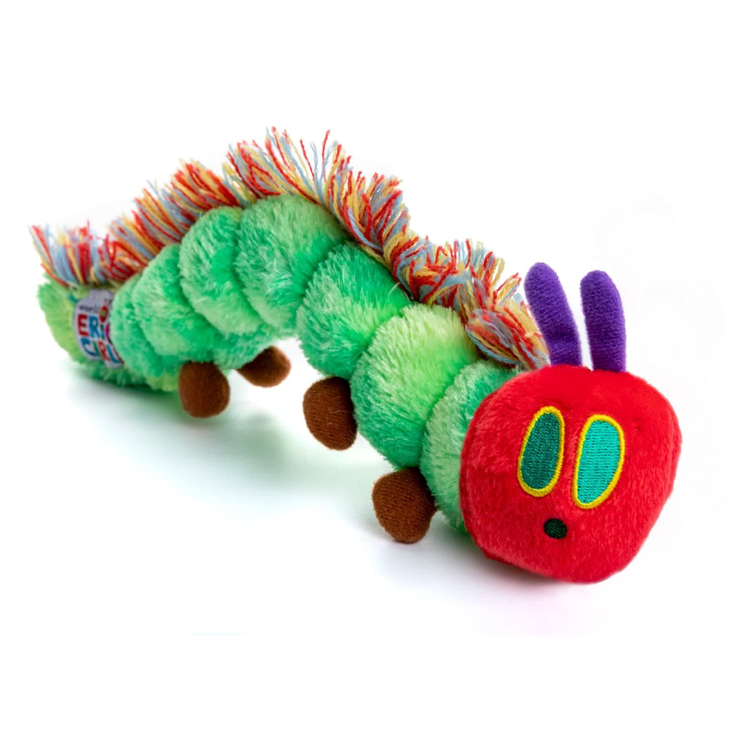 KIDS PREFERRED Rainbow Designs HC96211 Very Hungry Bean Inspired by Eric Carle's Classic Book, Multicolour Caterpillar Toy, Gift for Newborns & Toddlers