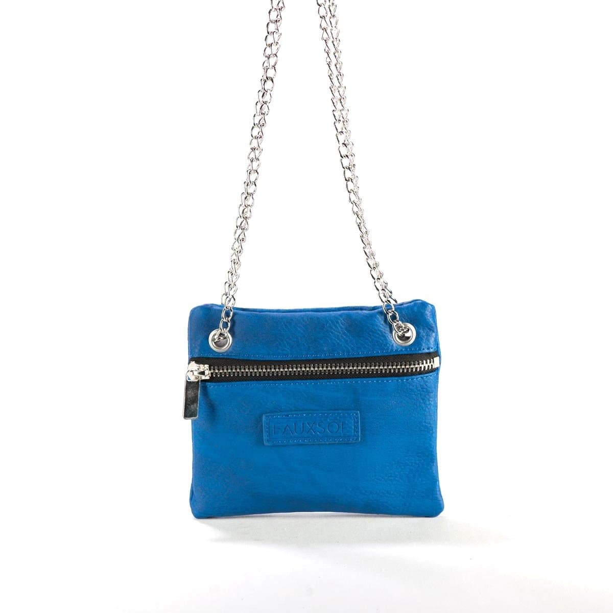 Sacs of Life Chain Reaction - Designer Faux Leather Cross Body Chain Bag, Blue