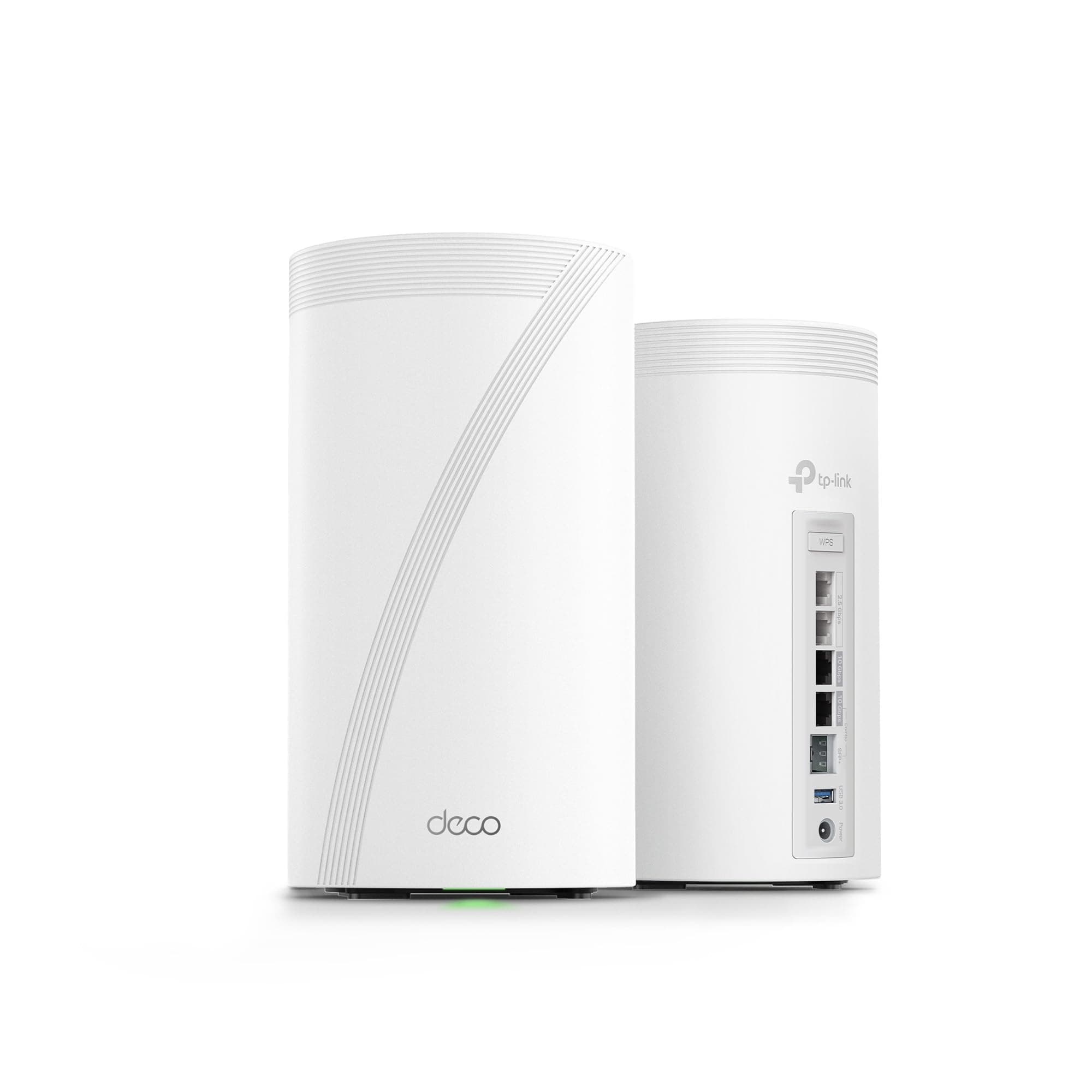 Tri-Band WiFi 7 BE22000 Whole Home Mesh System (Deco BE85) | 12-Stream 22 Gbps | 2× 10G + 2× 2.5G Ports Wired Backhaul, 8× High-Gain Antennas | VPN, AI-Roaming, 4×4 MU-MIMO, HomeShield(2-Pack)