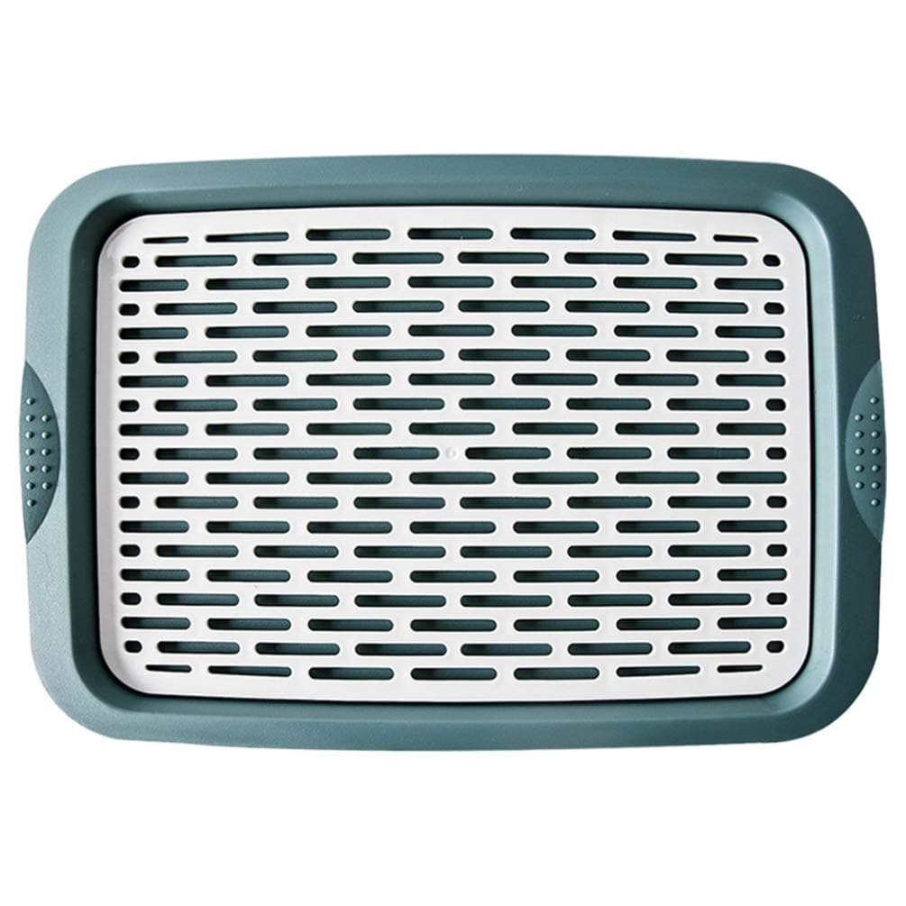 Hemoton Food Drain Tray Japanese Style Drinks Dishes Utensil Drainboard Drying Plate Plastic Drip Holder Storage Rack for Home Kitchen 41X27. 5CM