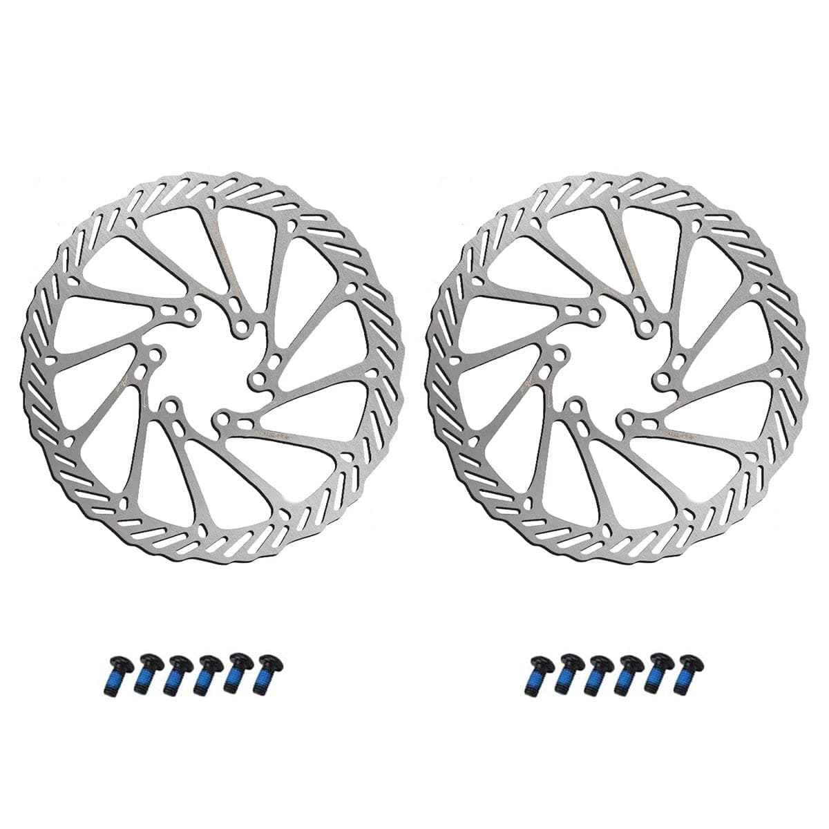 BNVB 160/180/203mm Disc Brake Rotors,2Pcs/Set G3 Stainless Steel Rotor Bicycle Disc Brake Rotors with Bolts for Road Bike, Mountain Bike, MTB, BMX