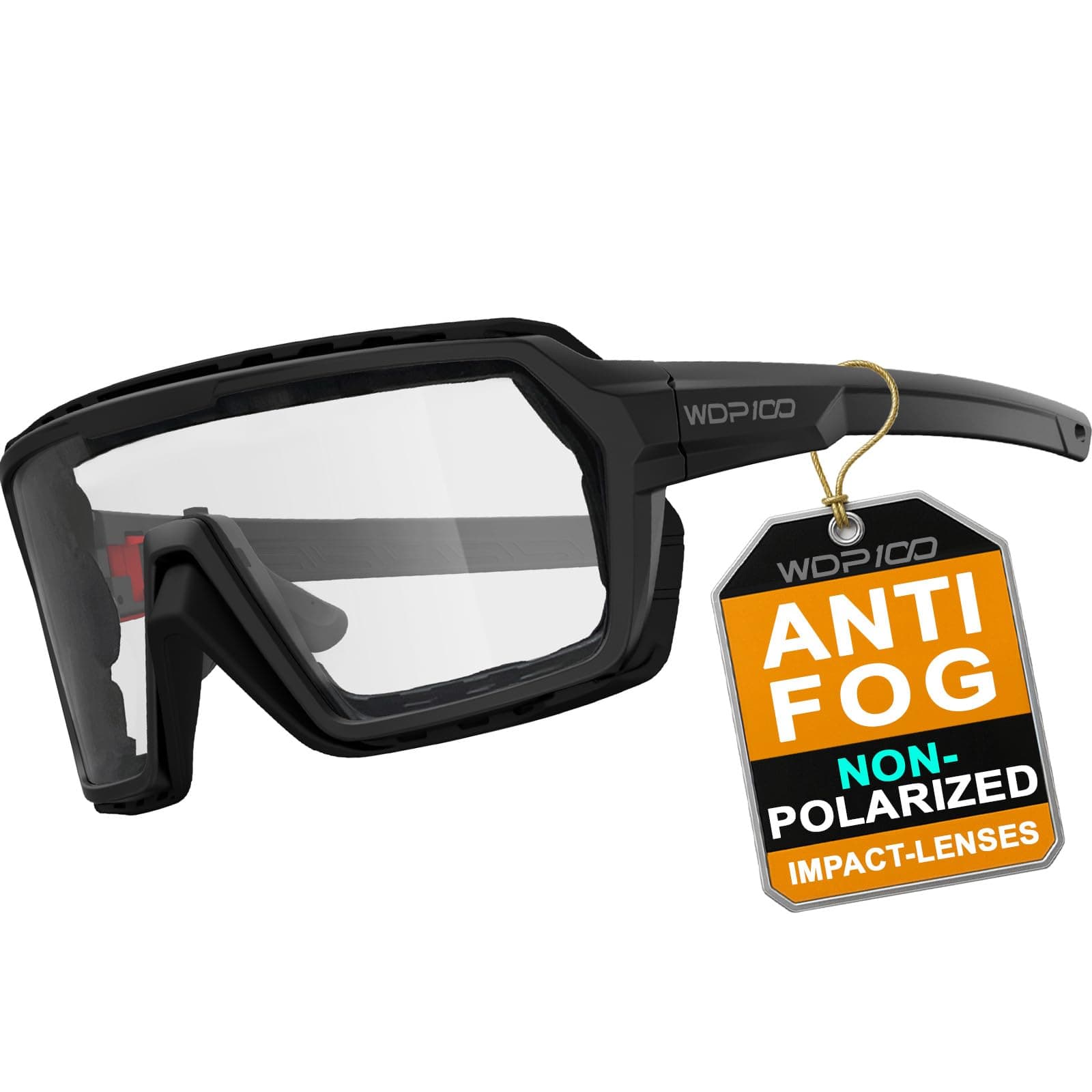 Anti-Fog Motorcycle Riding Glasses, Spoggles Windproof UV Protection Foam Padded with Strap for Powersports UTV