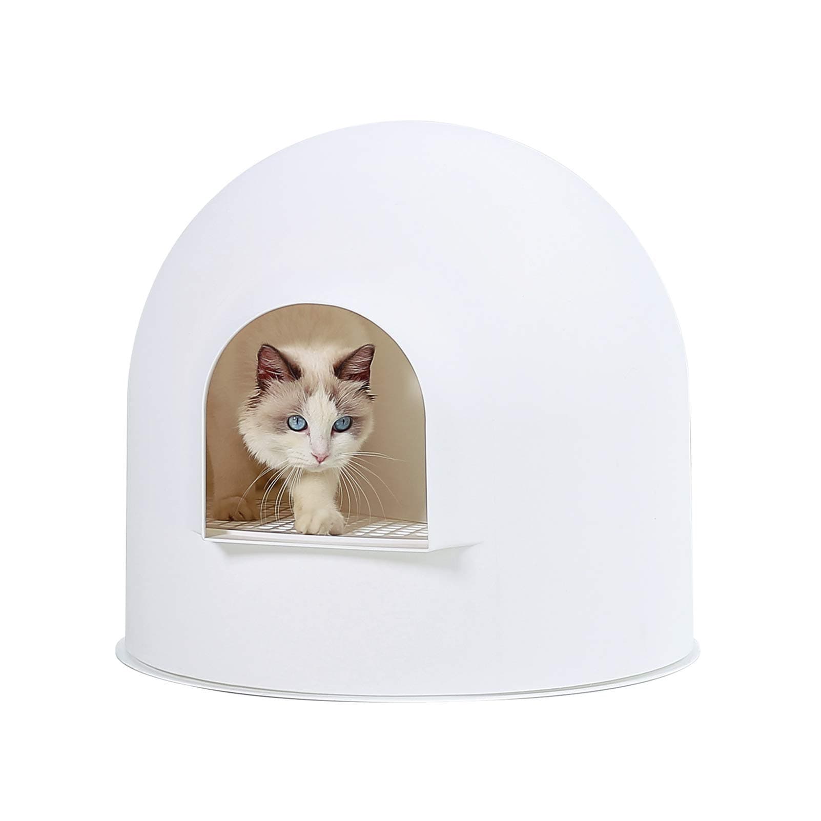 Pidan Igloo Cat Litter Dome - Extra Large, Dog Proof Kitty Litter Box Furnitu...