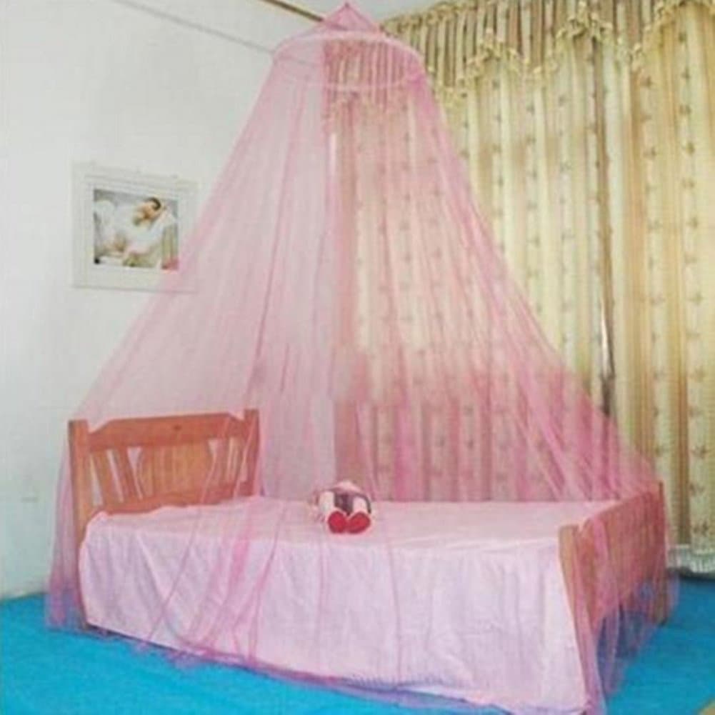 Zalago Children's Mosquito Net Mesh Canopy for 1-Bed, Polyester, Pink, 60cmx260cm
