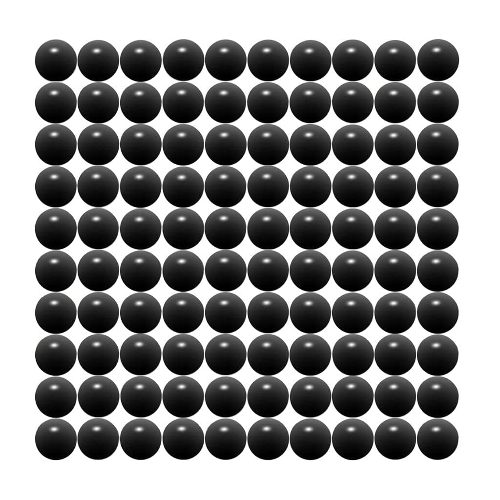 Jawbreaker 100 x Solid Nylon Self Defense Balls 3.5g Black