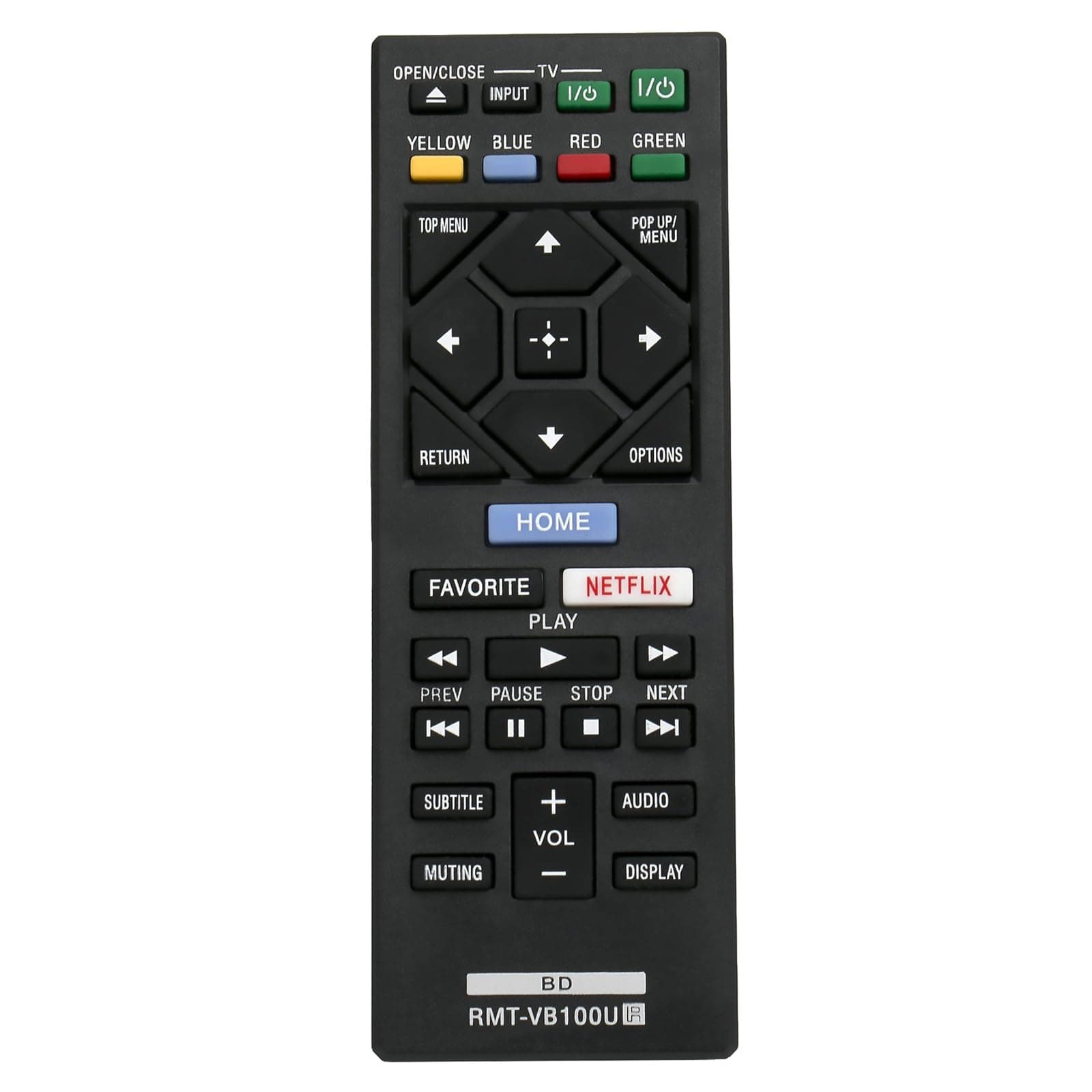 New RMT-VB100U Replaced BLU-RAY Player Remote fit for Sony Player BDP-BX150 BDP-BX350 BDP-BX550 BDP-BX650 BDP-S1500 BDP-S2500 BDP-S2900 BDP-S3500 BDP-S4500 BDP-S5500 BDP-S6500 BDP-S3700 BDP-BX370
