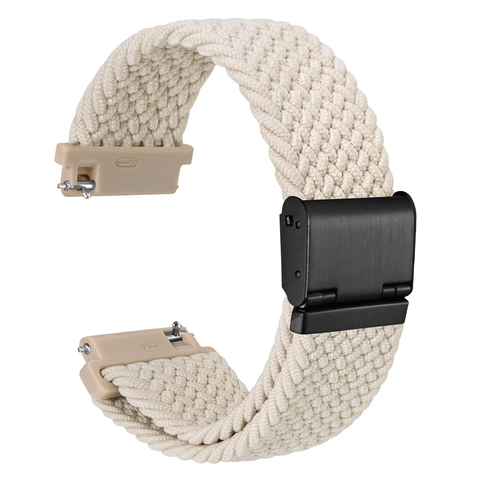 WOCCI Braided Nylon Watch Straps with Adjustable Buckle, Woven Sport Loop for Men and Women, Band Width 16mm 18mm 19mm 20mm 21mm 22m 24mm