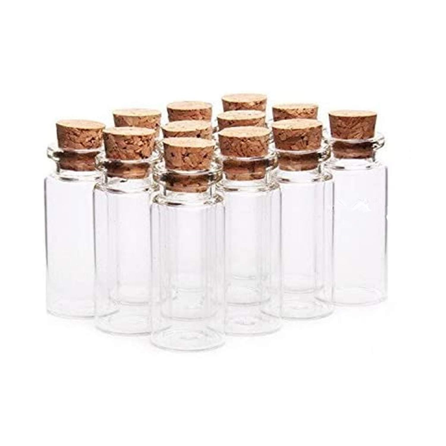 24PC Small Mini Glass Jars with Cork Stoppers (10ML-22MM*50MM)