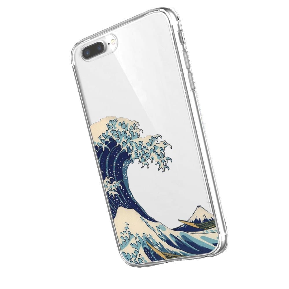 Inonler Japanese Ukiyo-e Waves of Art Transparent Molle Case (iPhone 7 (4.7 Inch)