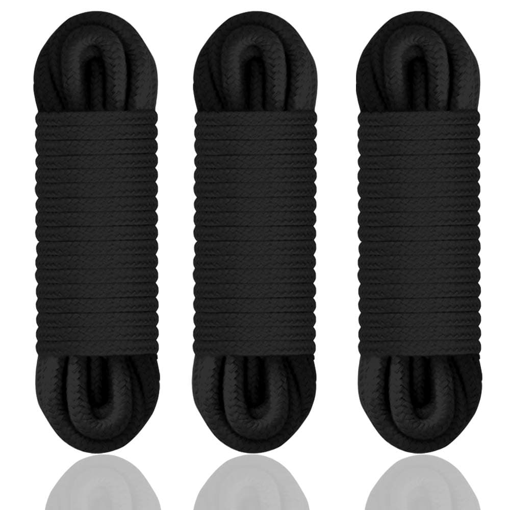 Cotton Rope,Black Rope,All Purpose Rope(Pack of 3)
