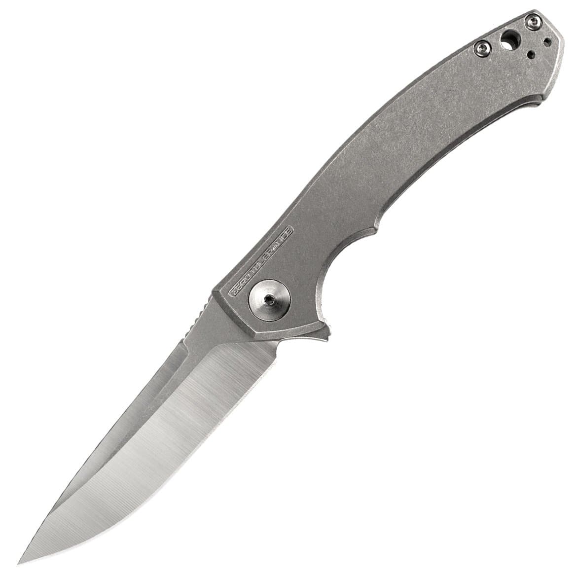 Zero Tolerance (0450); With 3.25” DLC-Coated S35VN Stainless Steel Blade, All-Black Carbon Fiber and Titanium Handle Scales, KVT Ball-Bearing Opening, Frame Lock and Reversible Pocketclip; 2.45 OZ.