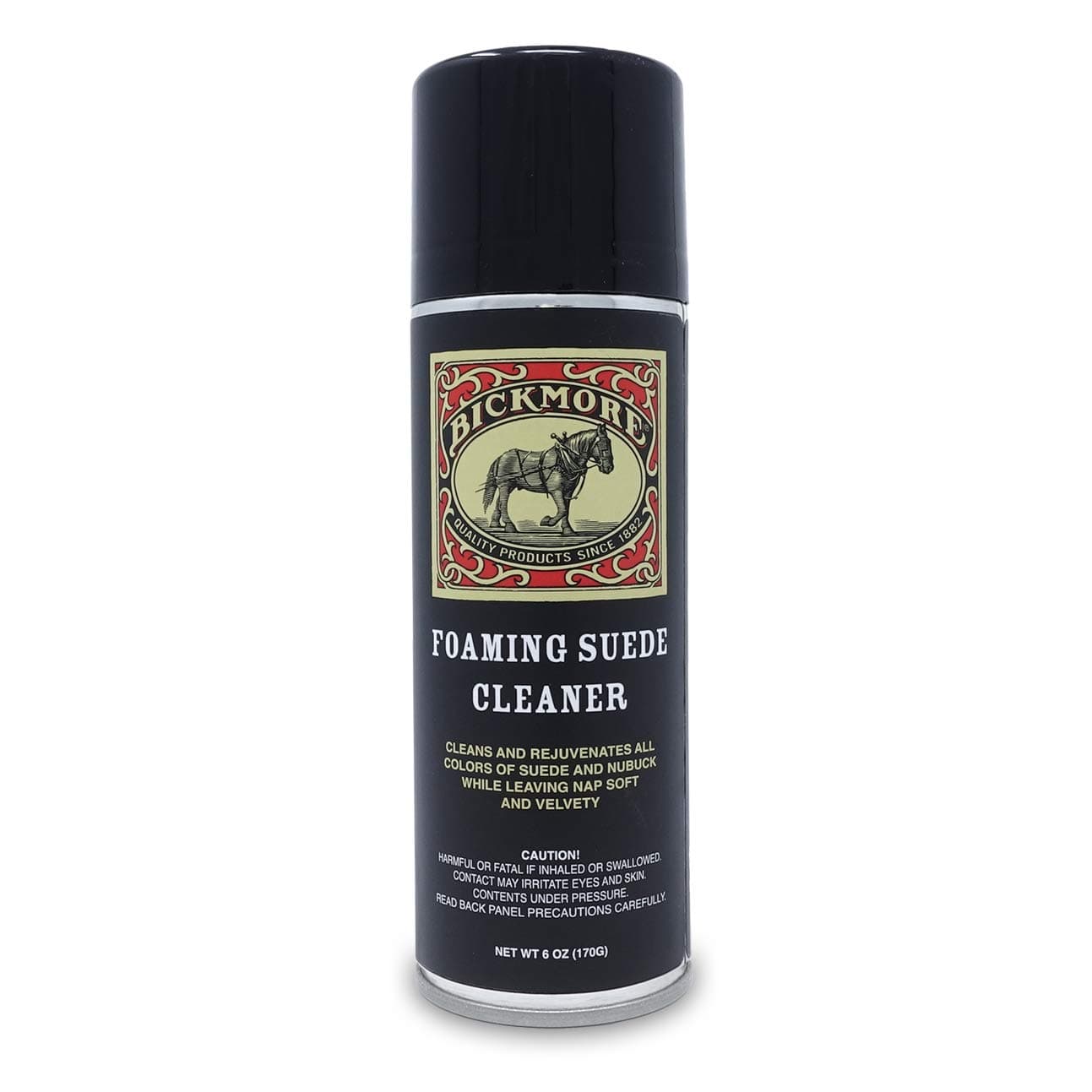 Bickmore Foaming Suede Cleaner Spray - Suede & Nubuck Stain Remover for Shoes, Boots, and Accessories