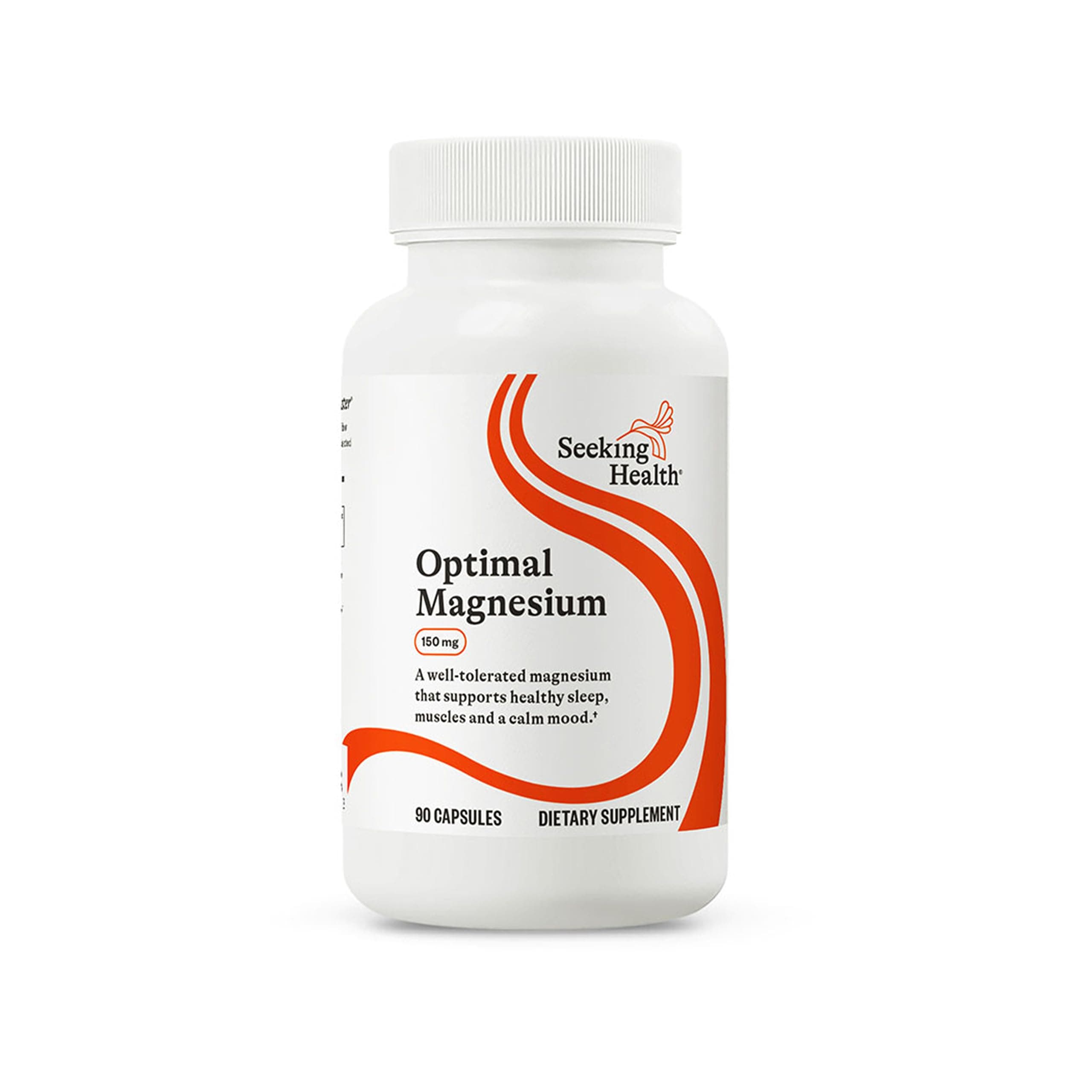 Optimal Magnesium - Mineral Supplement Aids Optimal Magnesium Absorption - Bioavailable Forms of Magnesium for Energy, Sleep & Bone Health Support - 150 mg, 90 Capsules