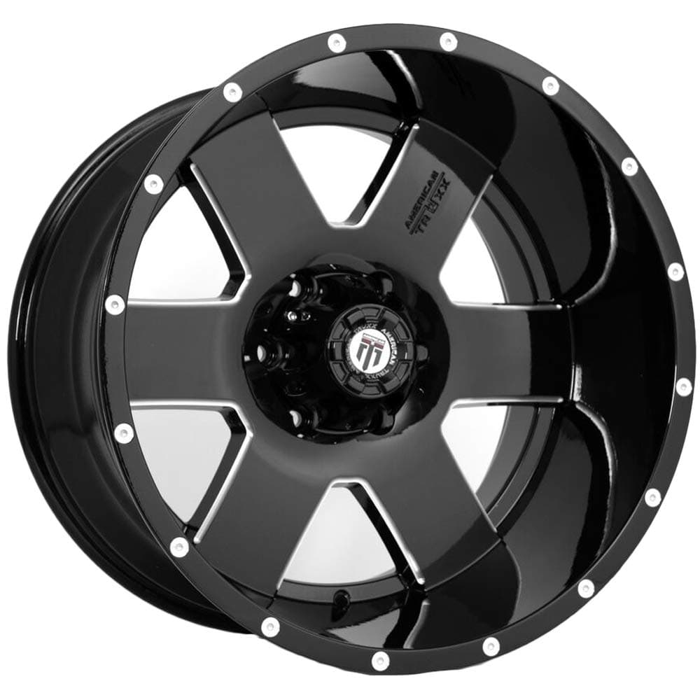 ARMOR AT155 Milled Wheel Finish (18 x 9. inches /6 x 135 mm, -12 mm Offset)