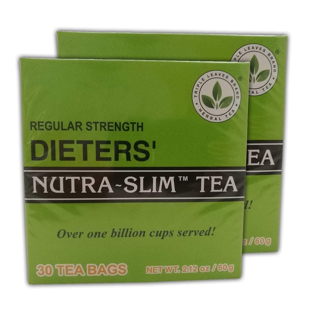 Nutra-Slim Tea, Regular Strength Dieters' Tea - Dietary Detox, 30 Tea Bags