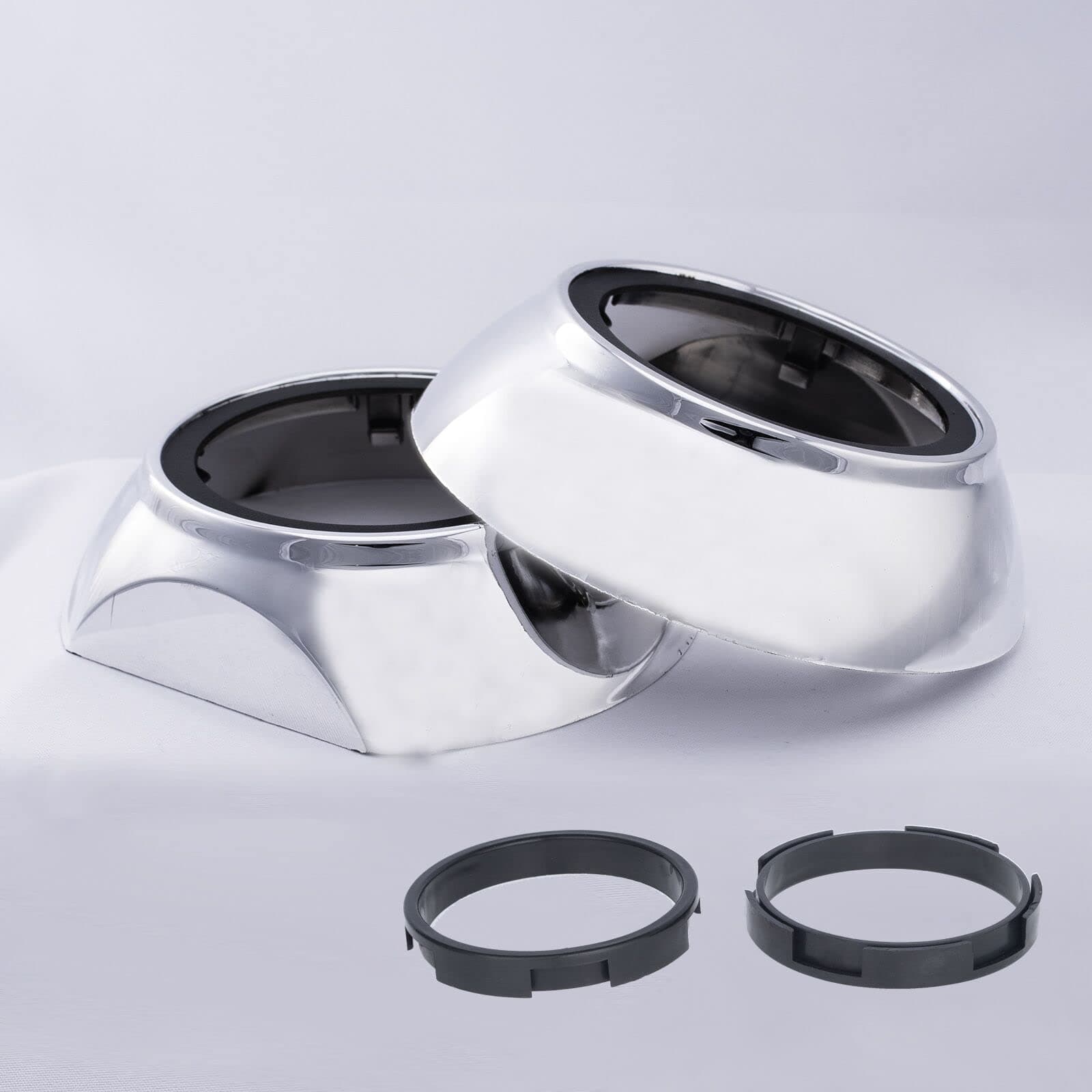 YUFANYA 3.0Inch Projector Shrouds Universal Silver Mask for 2.5Inch or 3.0Inch Projector Lens