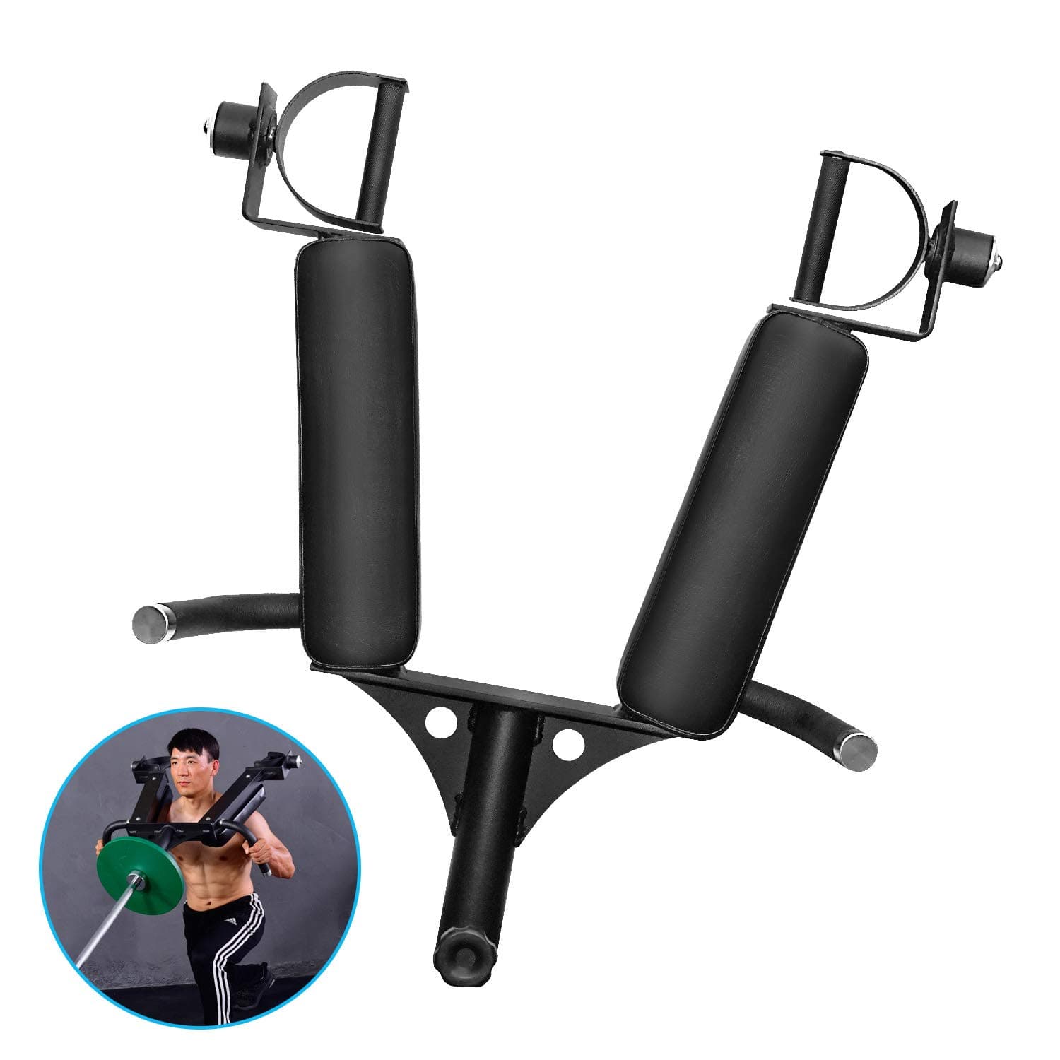 AticaSport T-bar Landmines Attachment Handle Squat Olympic Barbell Insert Shoulder Multi-Grip Rowing Large Gym Fitness Equipment