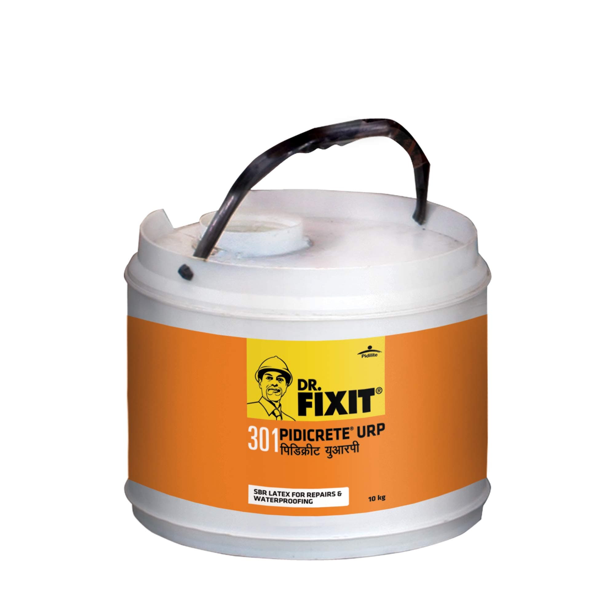 - Dr.Fixit 301 SBR Latex Pidicrete URP, SBR Latex For Waterproofing & Repairs - 10 Kg, Waterproofing for Roofs, Floors, Walls, Bathrooms, Terraces