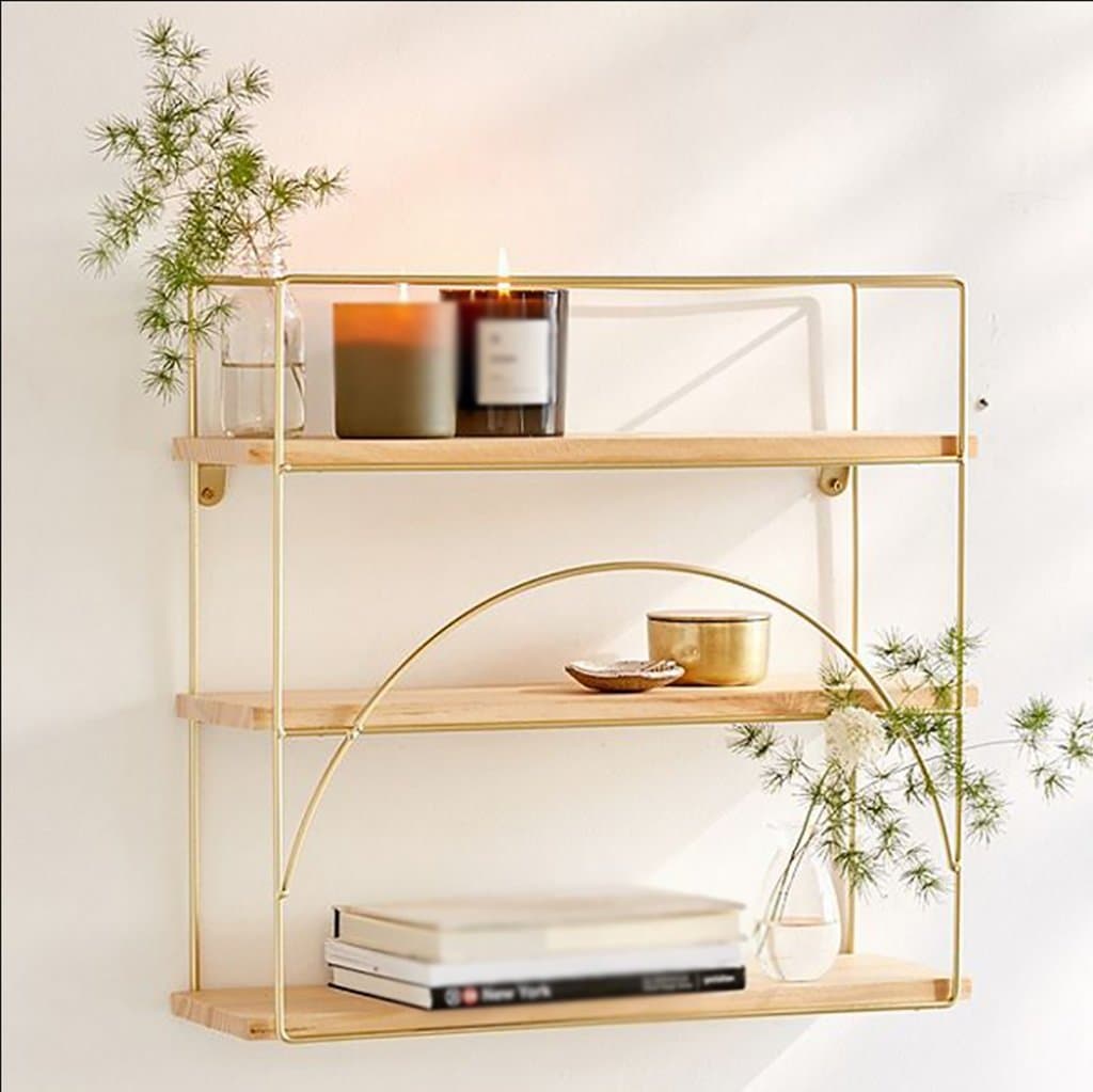 floating shelves Rustic Floating Book Shelves Wall Mounted, Industrial Wall Shelves for Pantry Living Room Bedroom Kitchen Entryway, 3 Tier Wood Storage Shelf Heavy Duty Wall-mounted bookshelf