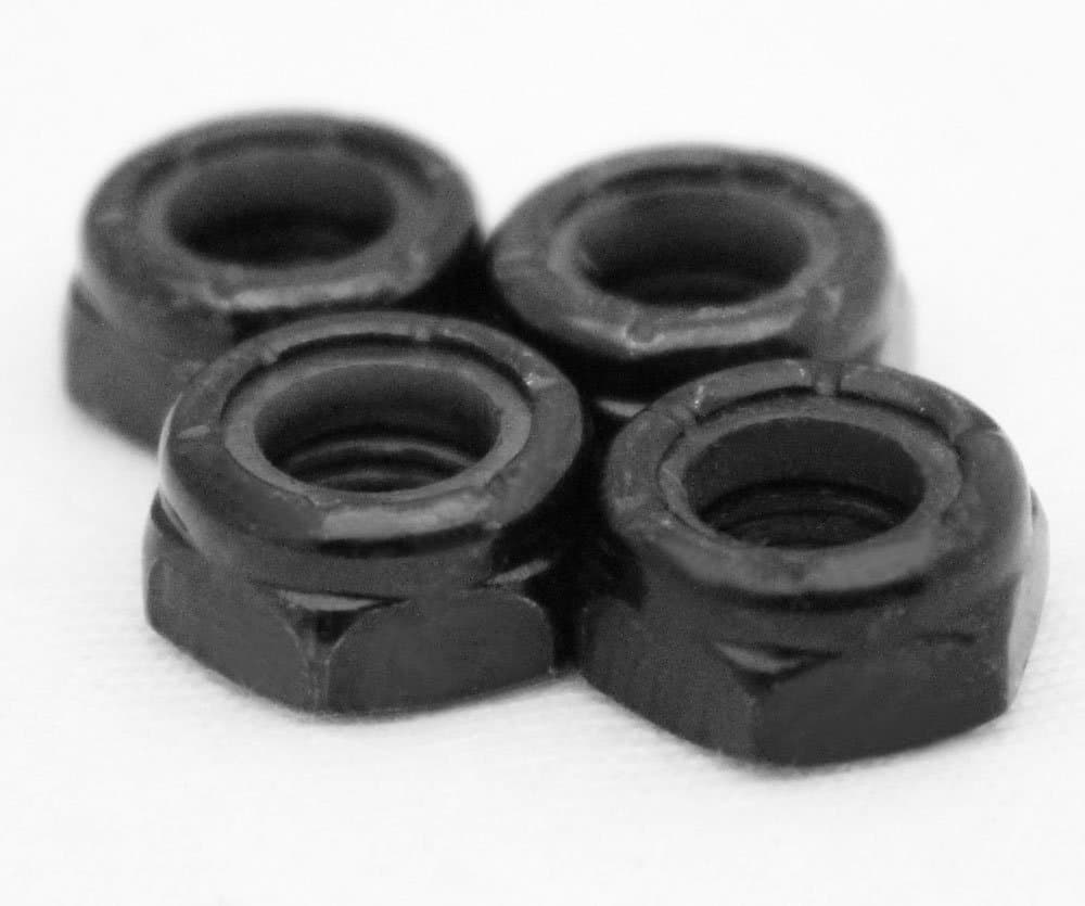 Big Boy Generic Bulk Axle Nuts Black For Longboard Skateboard Trucks 1 Set Of 4