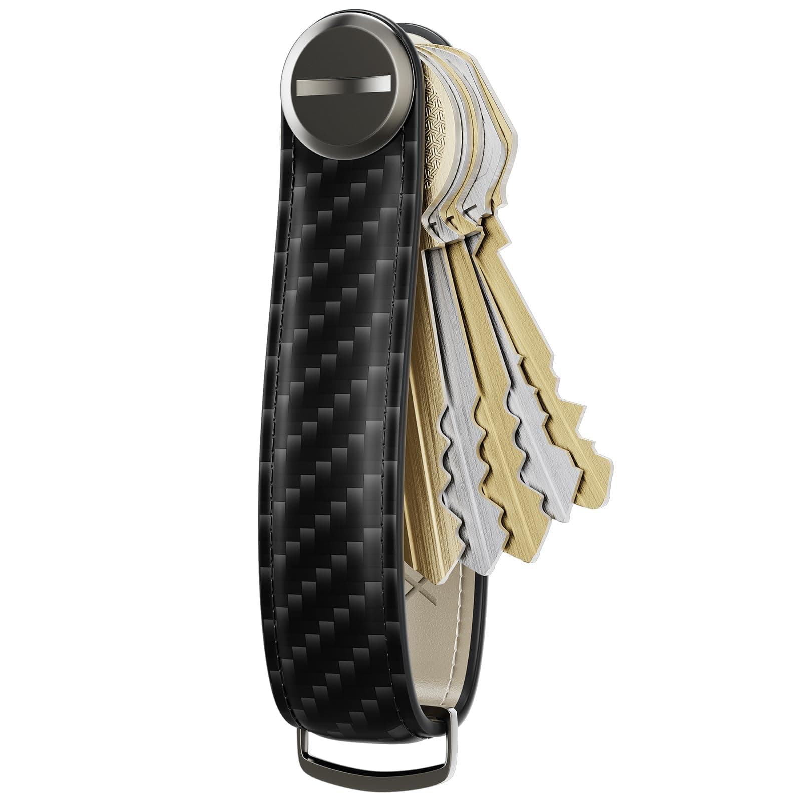 KeymarxKEYMARX Key Organizer for Men Compact Key Holder Minimalist Key Case Metal Key Chain Key Holder for Keychain Secures 2-5 Keys