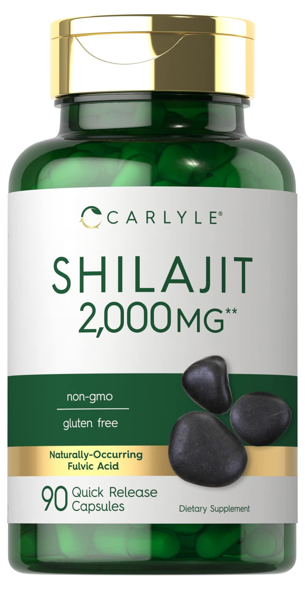 Carlyle Shilajit Capsules | 90 Count | Non-GMO and Gluten Free Supplement