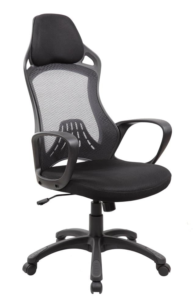 EuroStile Ergonomic High Back Executive Mesh Chair Home Office Adjustable Desk Chairs with Headrest (8148)
