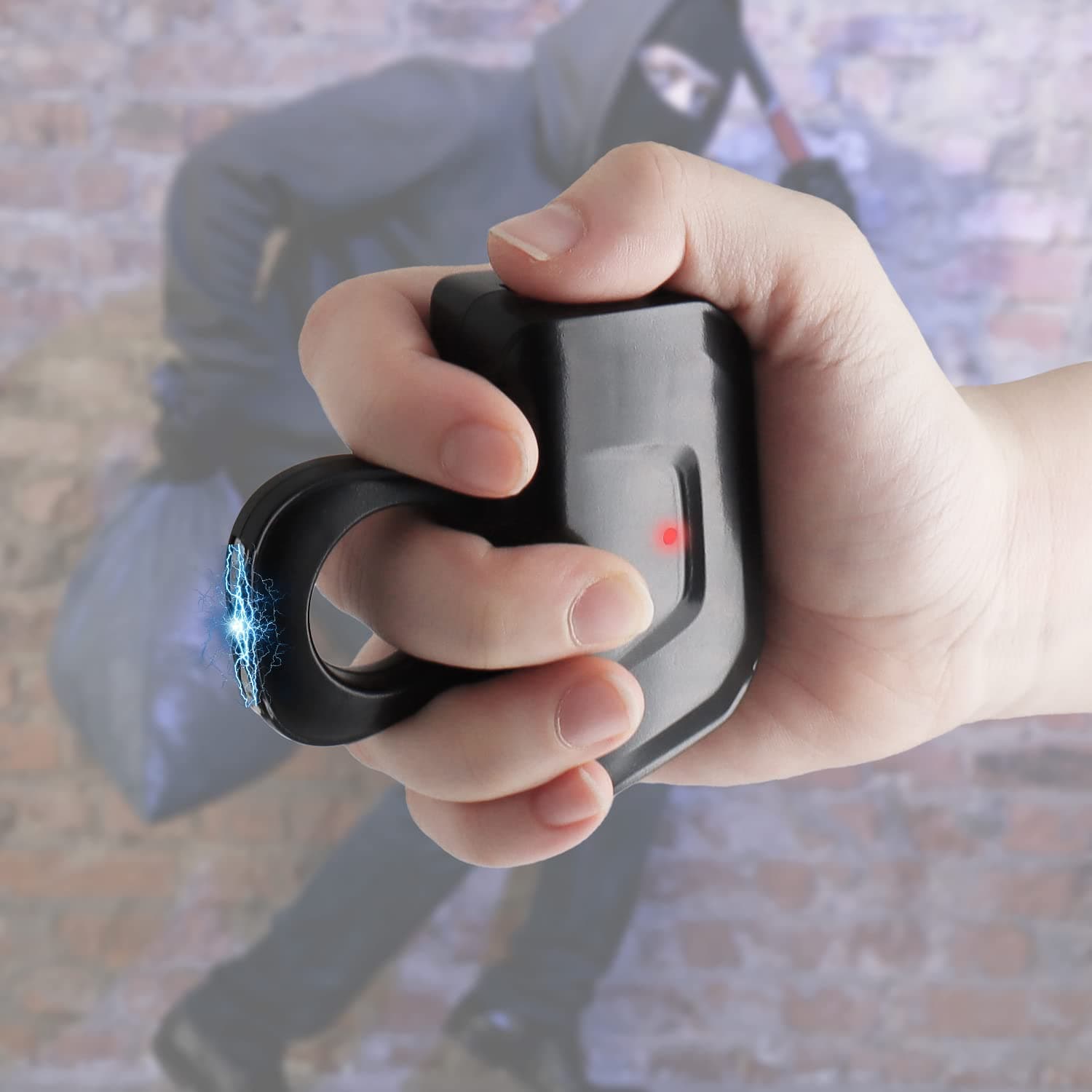 Mini Stun Gun Pen 25,000,000 for Self Defense with LED Flashlight, USB Charging-Compact Stun Gun, Personal Defense Equipment for Men and Women, Rechargeable Stun Gun with Safety Switch