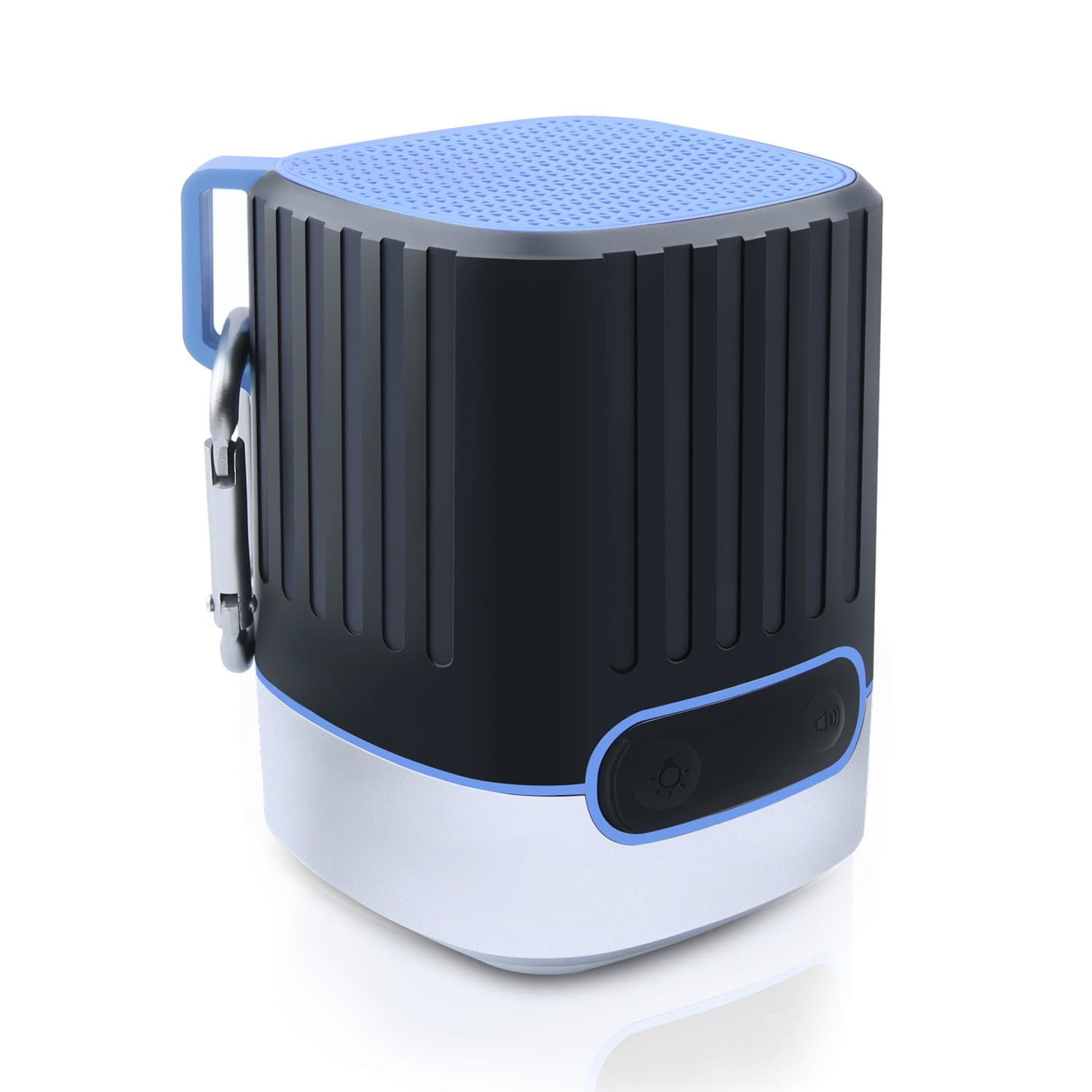 Bluetooth Speaker Portable Wireless Outdoor Stereo Speaker with HD Audio, 3 Modes LED Light, Charger Power Bank and SOS Alarm, Best for Camping, Hiking and Travel