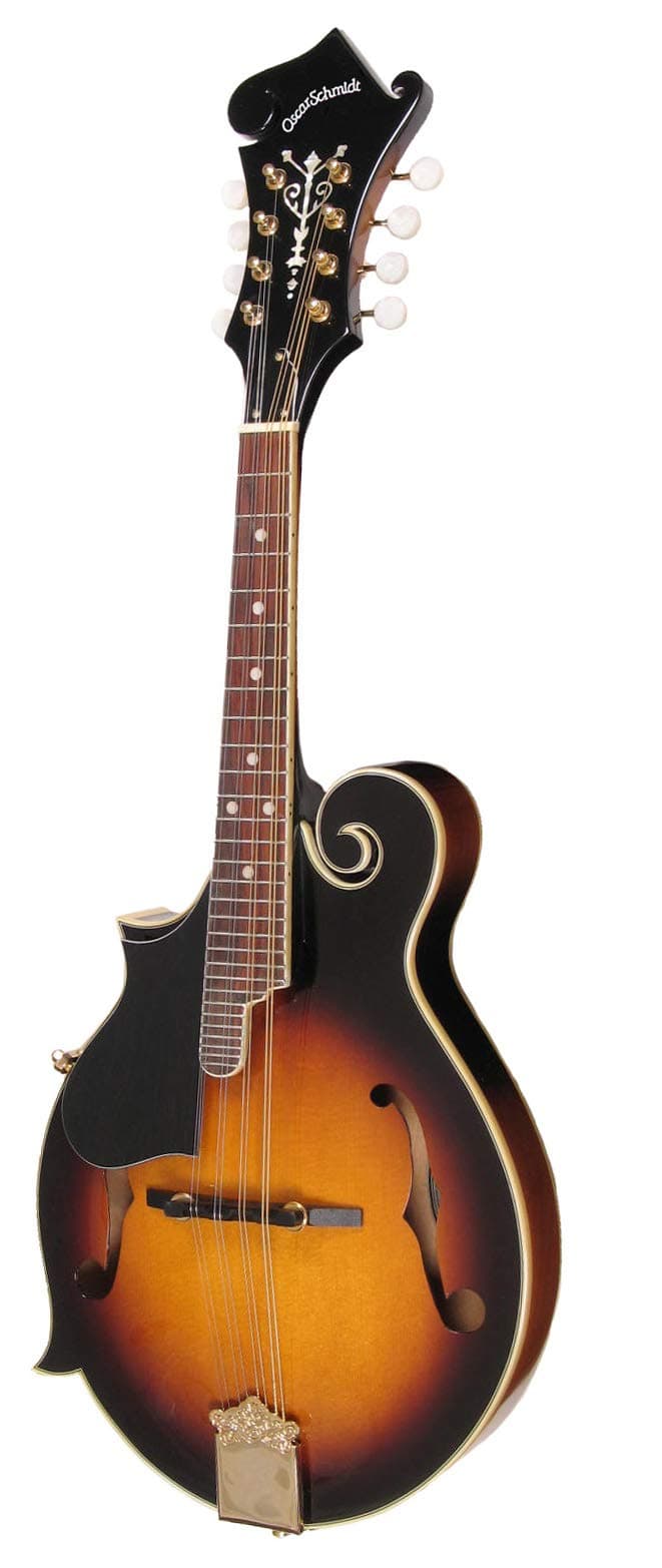 Oscar Schmidt OM40LH Left Handed F-Style Mandolin, Tobacco Sunburst Lefty