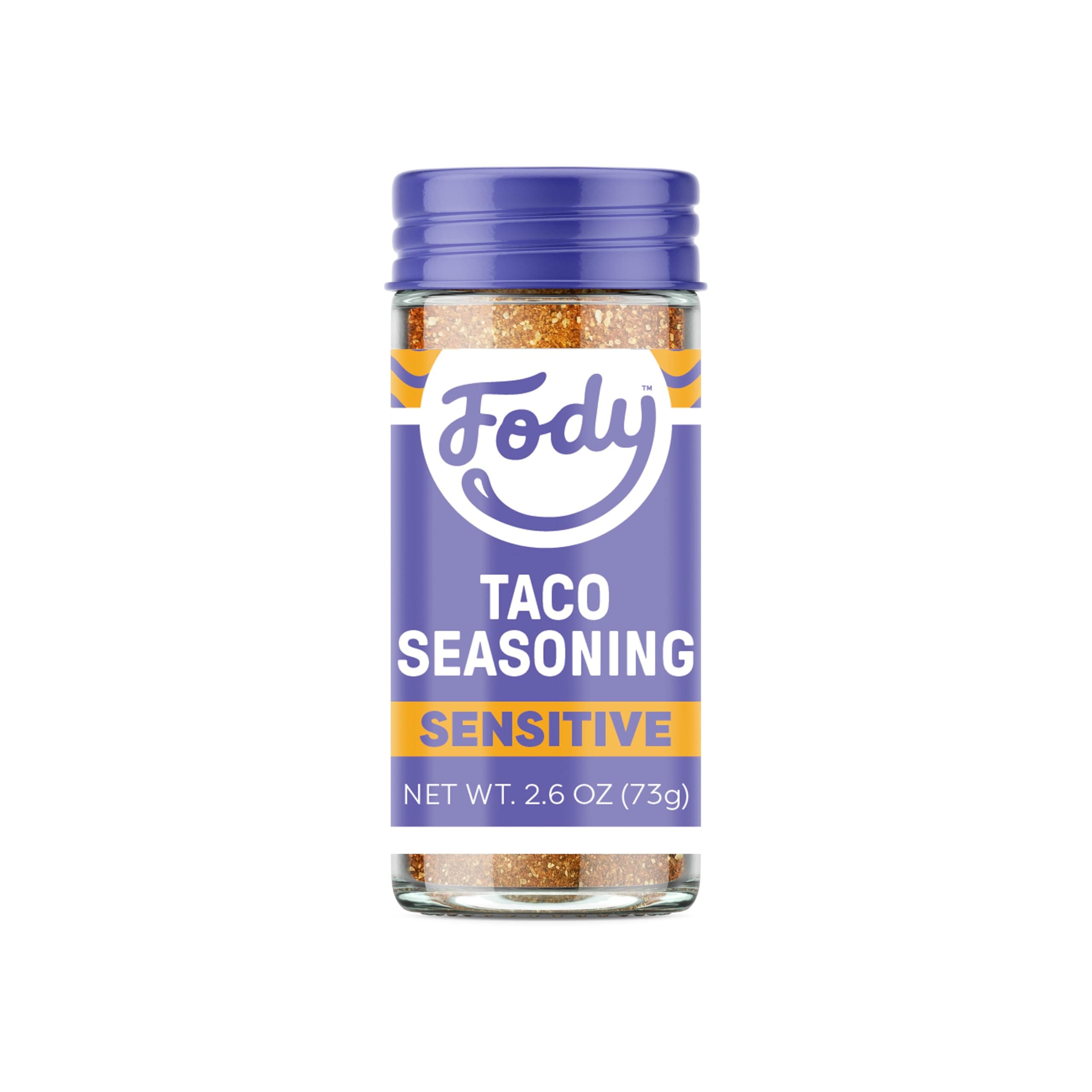 Fody Foods Taco Seasoning, 2.6 Oz, Garlic and Onion Free, Low FODMAP Certified, Gut & IBS Friendly, Vegan, Non-GMO, Gluten Free, Keto Friendly