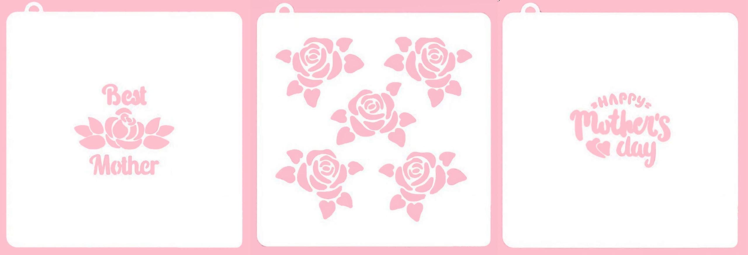 Mothers Day Cookie Stencil - American Confections - Set of 3