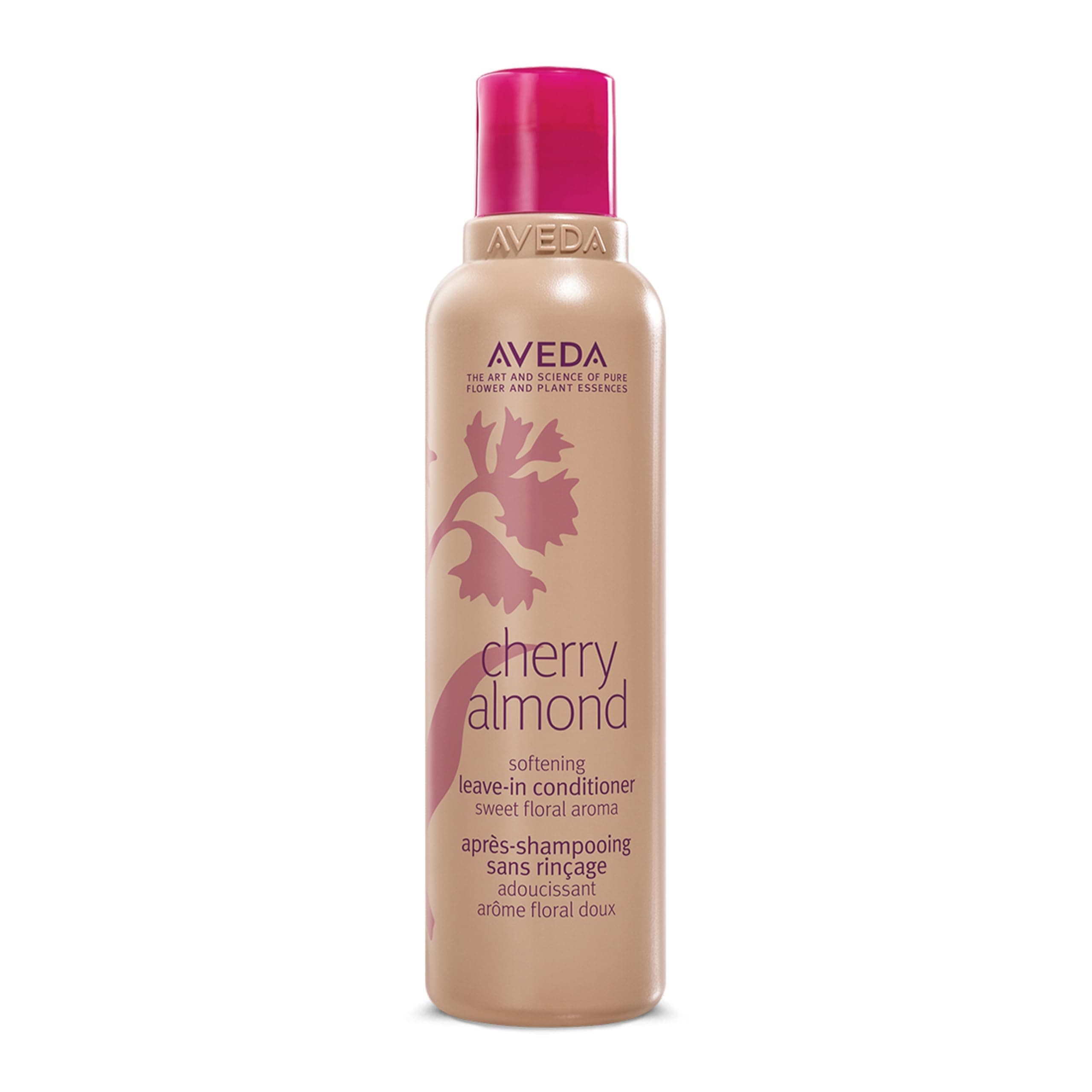 Cherry Almond Softening Leave-In Conditioner | for Normal to Dry Hair | Detangles, Heat Protection, Controls Frizz | 99% Naturally Derived*| Iconic Aroma of Tonka, Orange, Ylang Ylang, 200ml