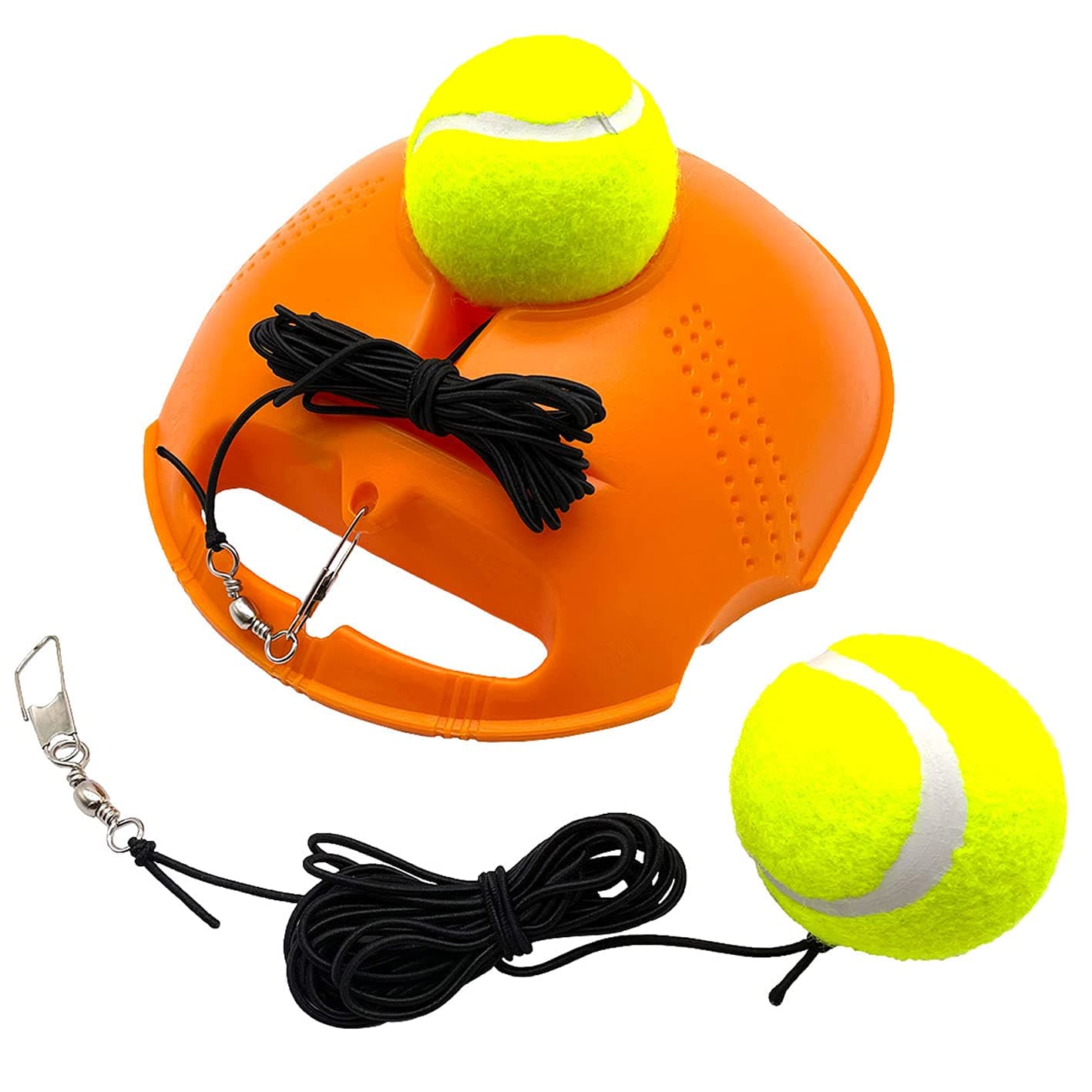 TaktZeit Tennis Trainer Rebound Baseboard Self Tennis Training Equipment Tennis Practice Rebounder with 2 String Balls