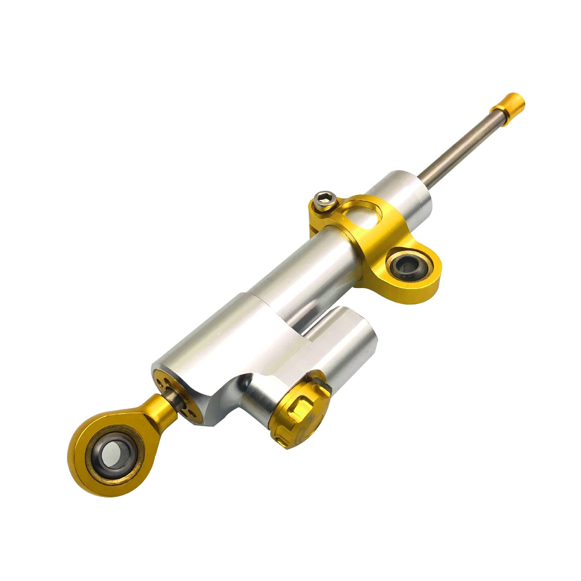 Motorcycles Adjustable Steering Stabilize Damper for SUZUKI GSX-S1000/F/ABS B-KING SV650/S DR 650 S/SE for YAMAHA XJR 1300/RACER R1 (silver)