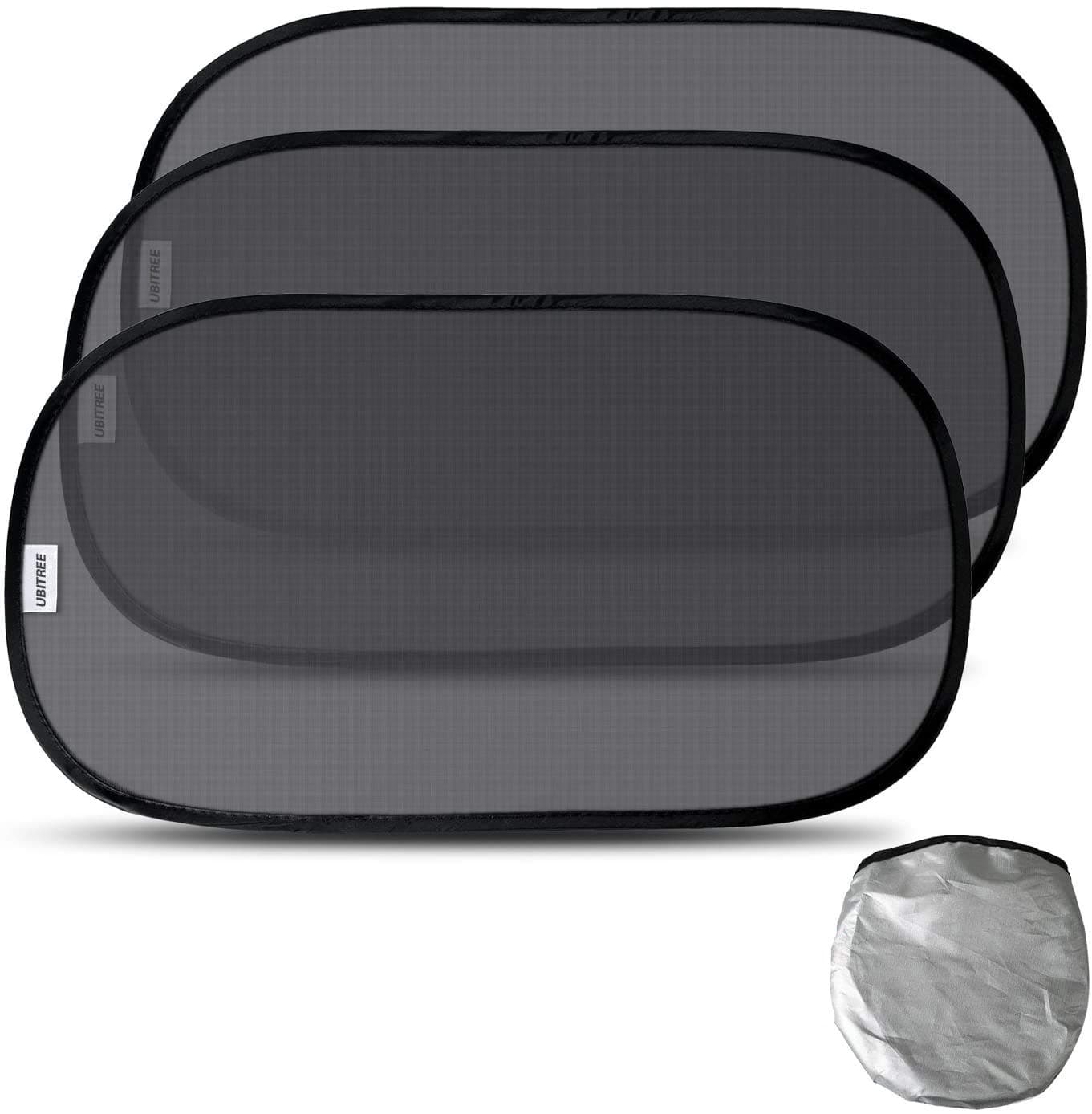 UBITREE Car Sun Shades for Rear and Side Window Premium Baby Car Shade Protect Your Baby or Pet from UV Rays -Blocks 98% UV Rays With Storage Pouch