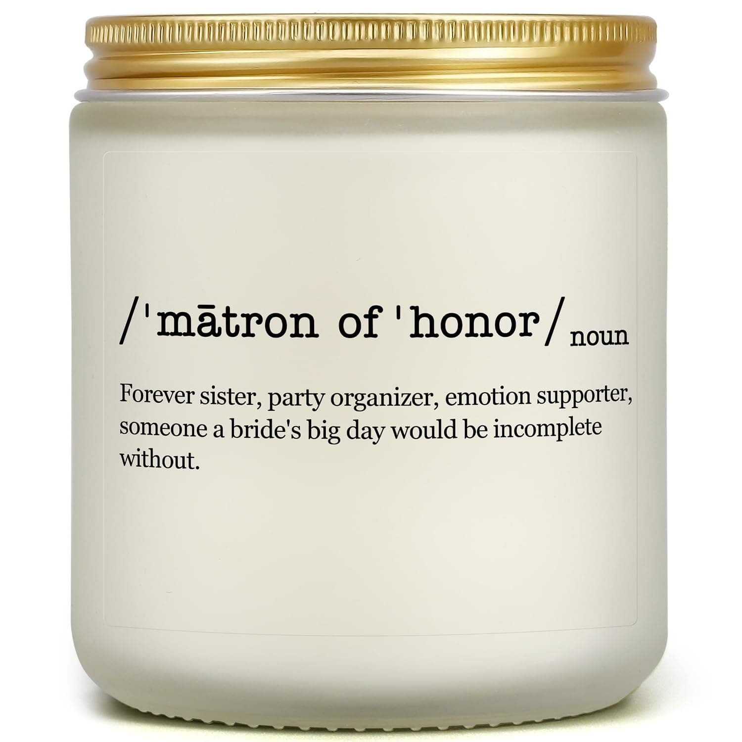 PARDIEUR Bridesmaid Gifts - Matron of Honor, Bachelorette Bridal Party Gifts for Sister Women Friends, Wedding Present for Bridesmaid, Maid of Honor Proposal Gifts from Bride, Lavender Scented Candle