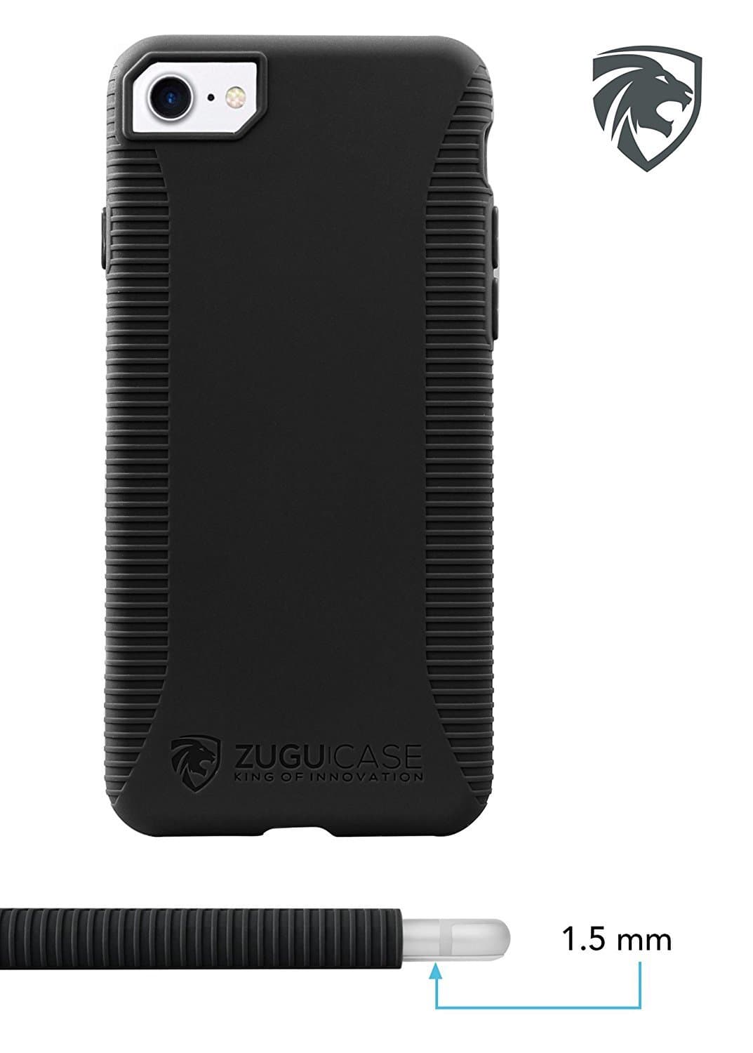 THEMONG Yeegfeyn ZUGU CASE Compatible with iPhone 7/8 Case Social Pro 4.7 inch Display (Formerly ZooGue) (Black)