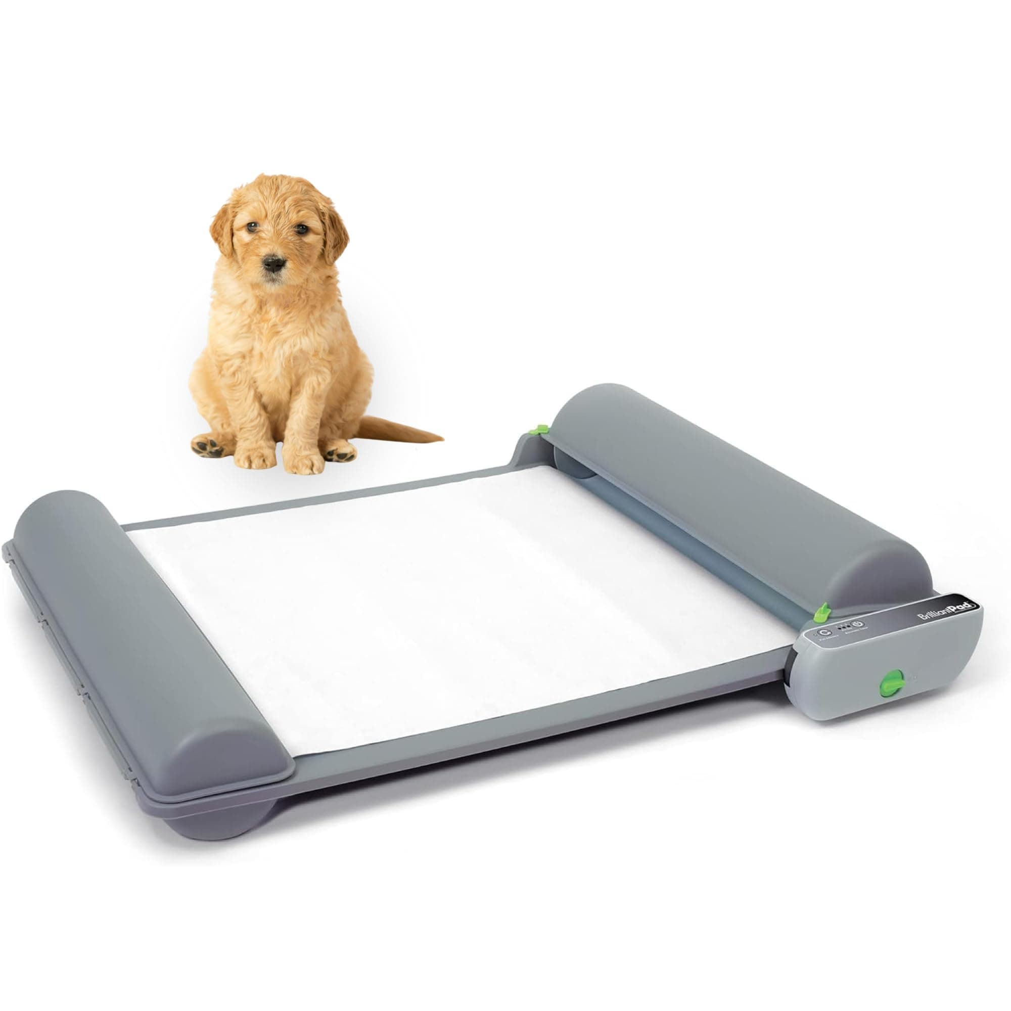 BrilliantPad Automatic Self-Cleaning Indoor Potty for Puppies and Small Dogs 2.0 Machine w/ 1 Roll