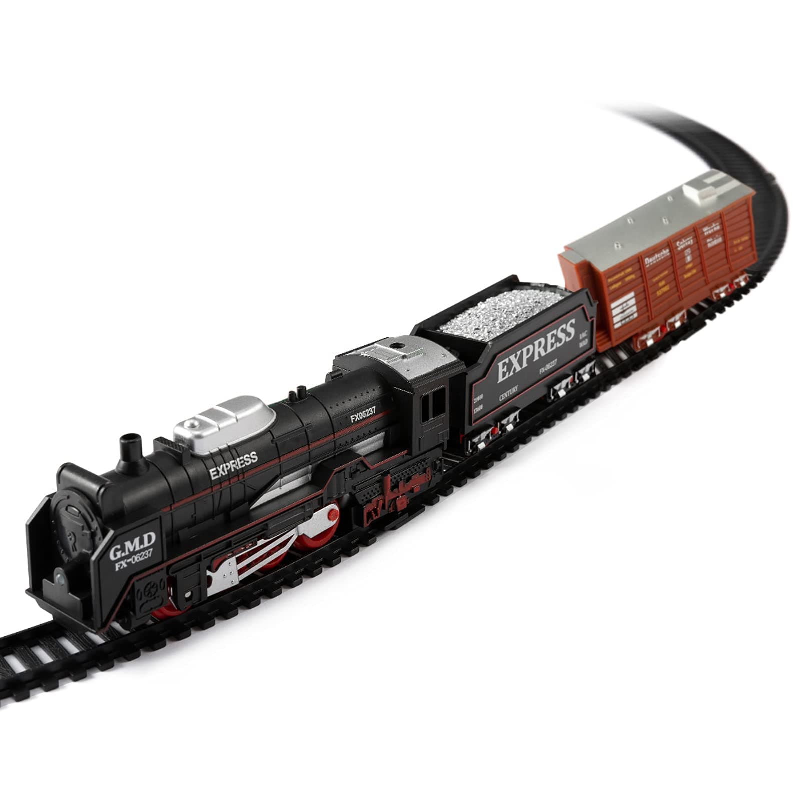 Toy Train Set Battery Operated Train Classic Mini Railway Set with Tree Props Toy Gifts for Kids