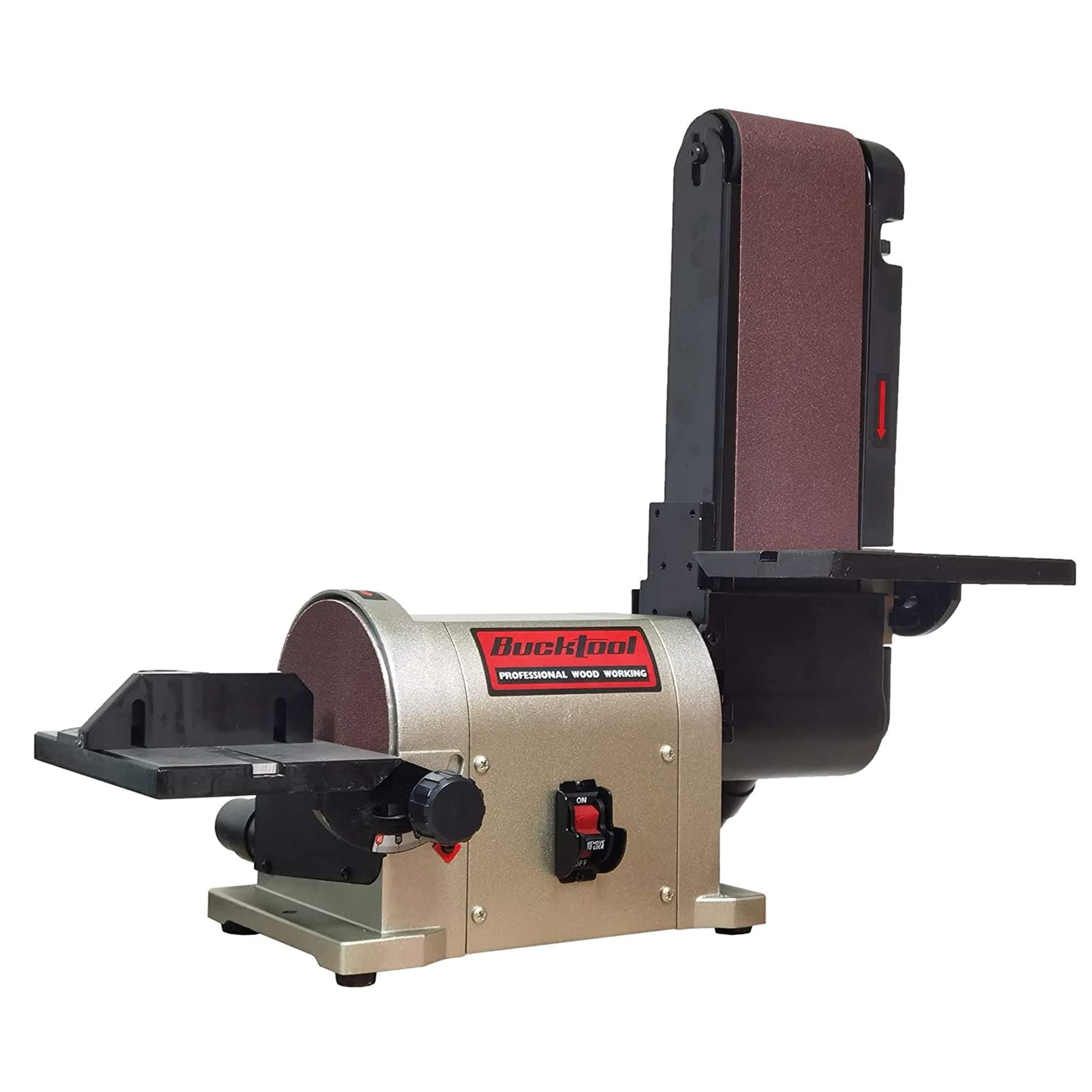 5.0A Belt Disc Sander 4 in x 36 in Belt and 6 in Disc Sander with 3/4HP Direct-drive Motor and Portable Al Base, BD4603 Upgraded Model