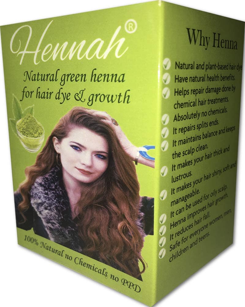 Hennah 100% Natural Pure Henna Powder for Hair Dye and Growth for Women Men Henna Hair Color 80 Grams