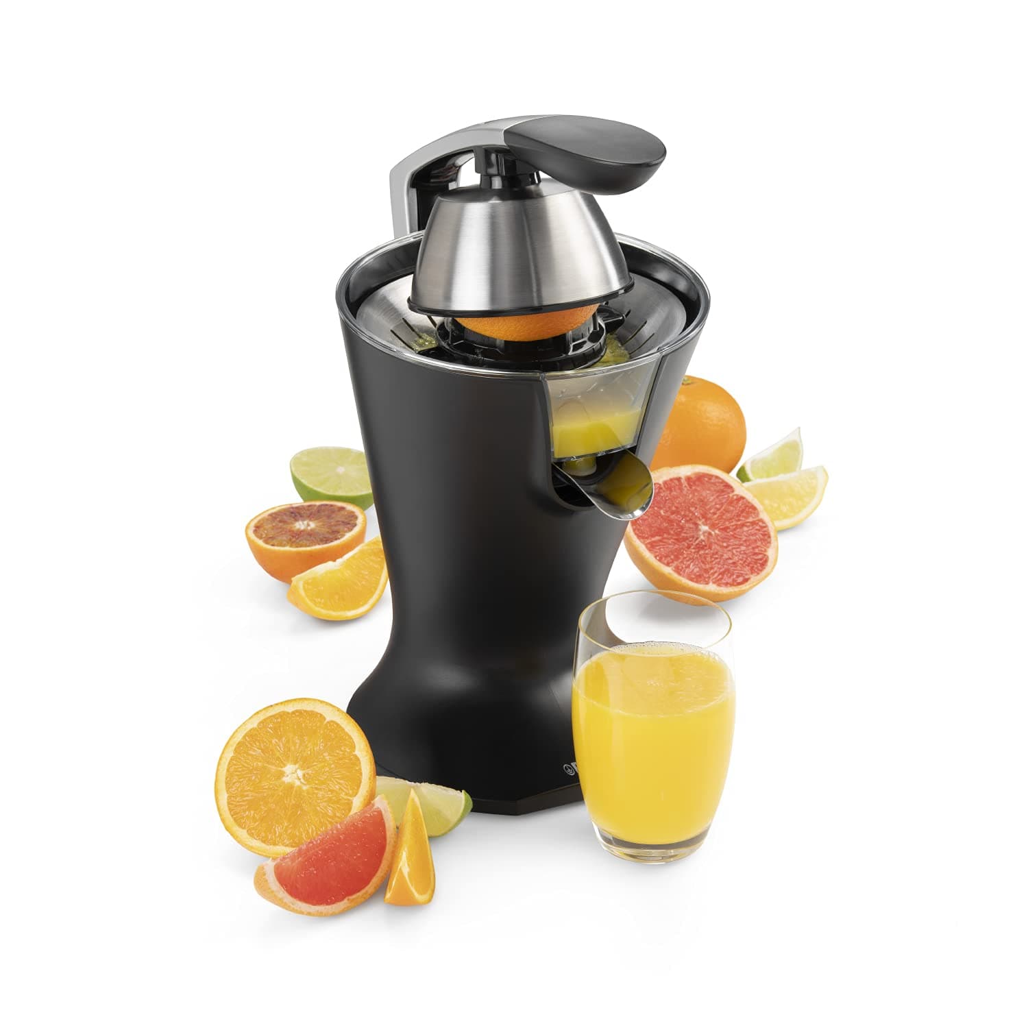 Princess Citrus Juicer – Silent Motor – Double Detachable Cone – Electric Press – Dishwasher Safe – 201857