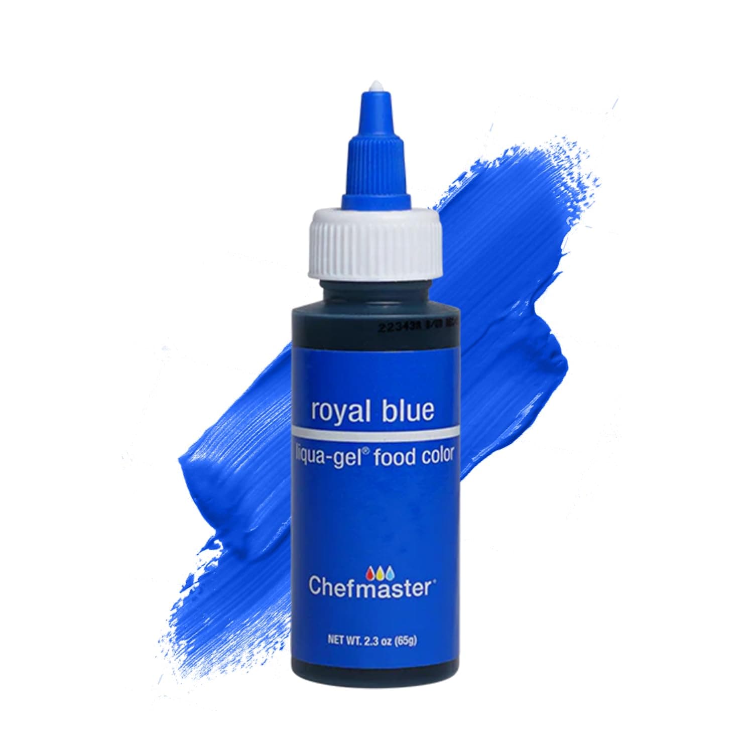 Chefmaster Royal Blue Liqua-Gel® Food Coloring | Vibrant Color | Professional-Grade Dye for Icing, Frosting, Fondant | Baking & Decorating | Fade-Resistant | Easy Use | Made in USA | 2.3 oz
