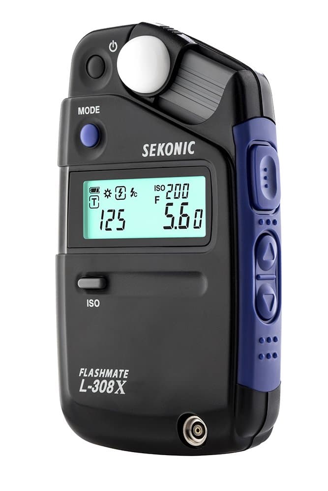 FLASHMATE L-308X Photographers and Film Makers Exposure Meter - Black/Blue