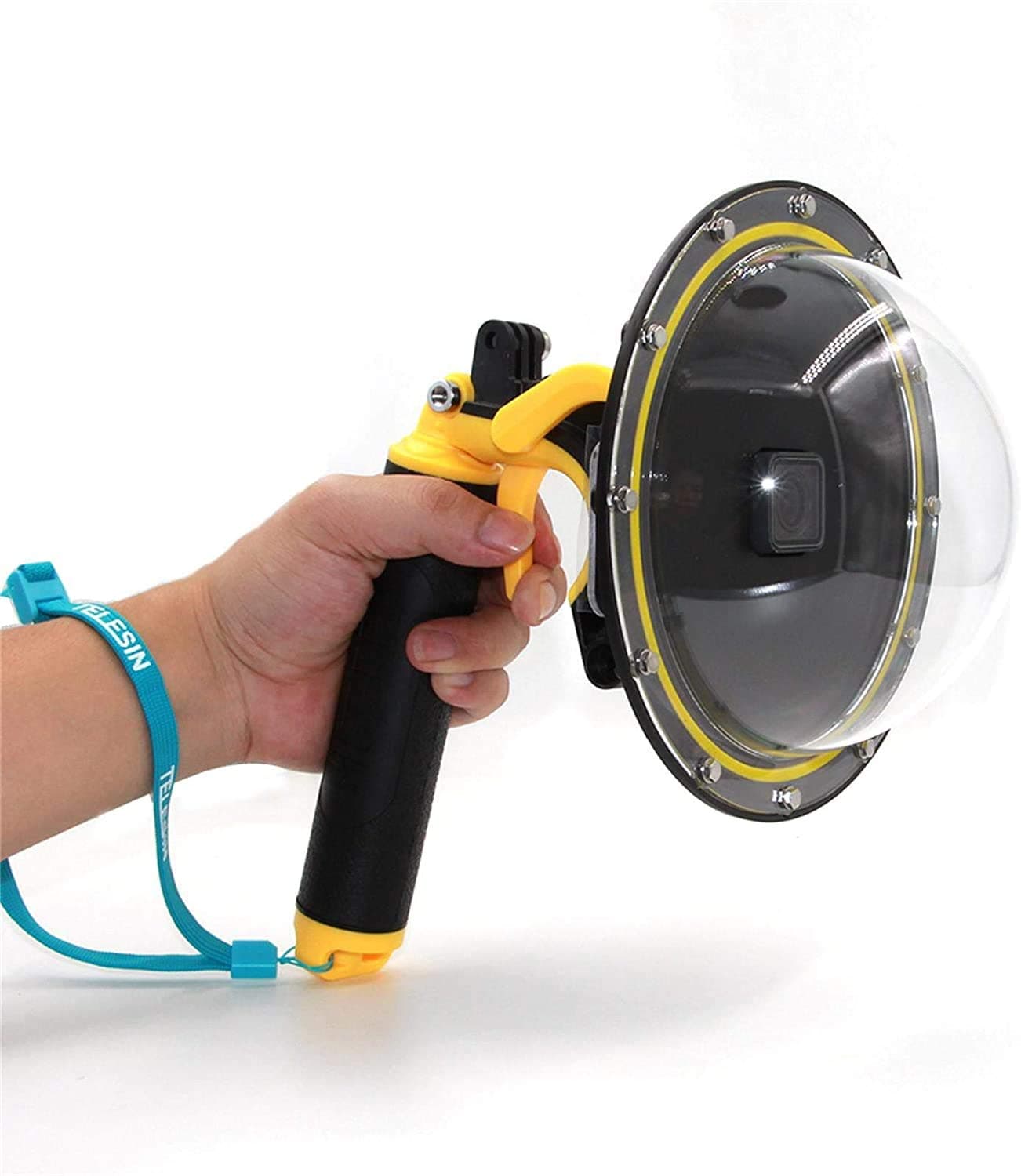 Dome Port for GoPro Hero 7 6 5 Black, Underwater Diving Case Camera Lens Cover Lens Protector, with Waterproof Housing Case, Pistol Trigger, Floating Hand Grip, Anti-fog Insert Accessories Kit