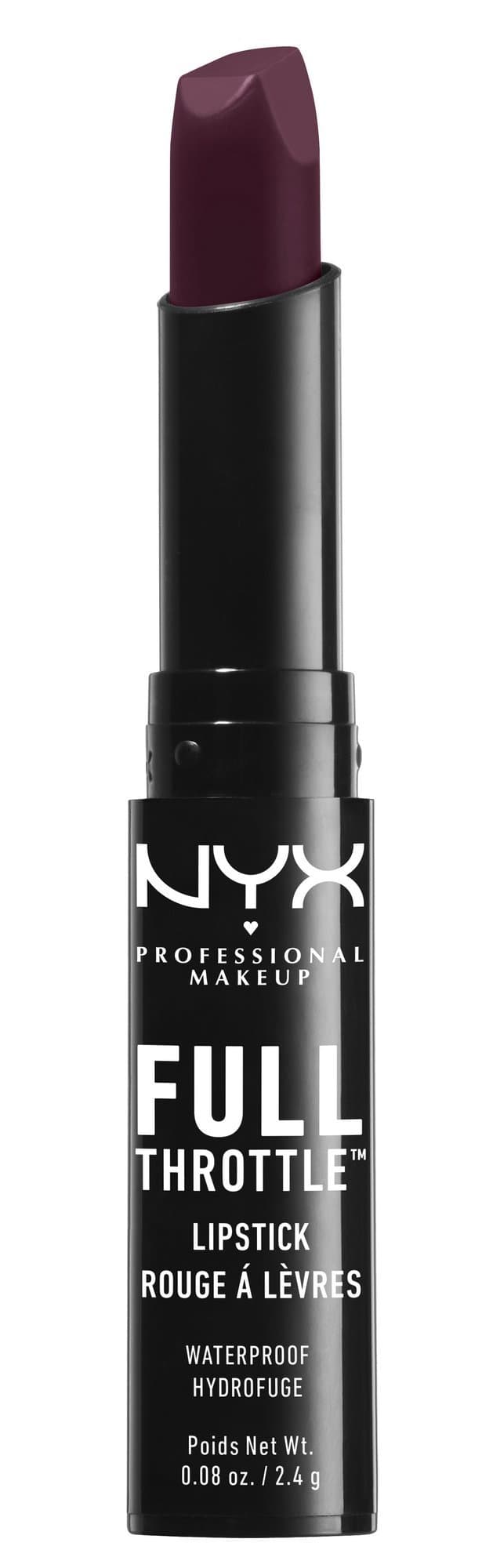 NYX Nyx cosmetics full throttle lipstick night crawler