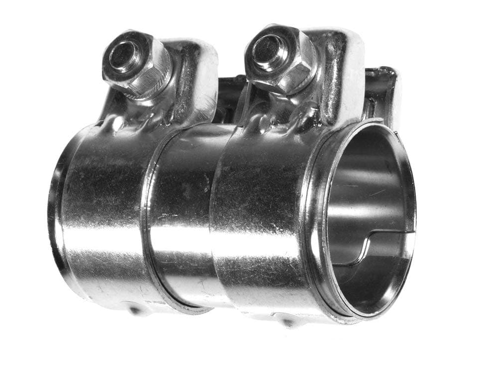 E-TECH EC009 New Model Heavy Duty Adjustable Exhaust Pipe Joiner/Connector (46-48MM, 90MM Long)